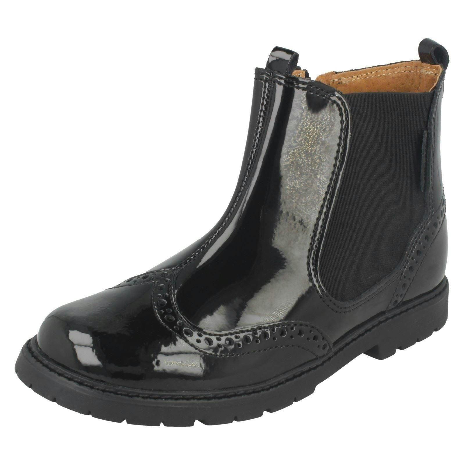 Start-Rite Girls Black Ankle Boots Chelsea - Uk 7.5 Infant