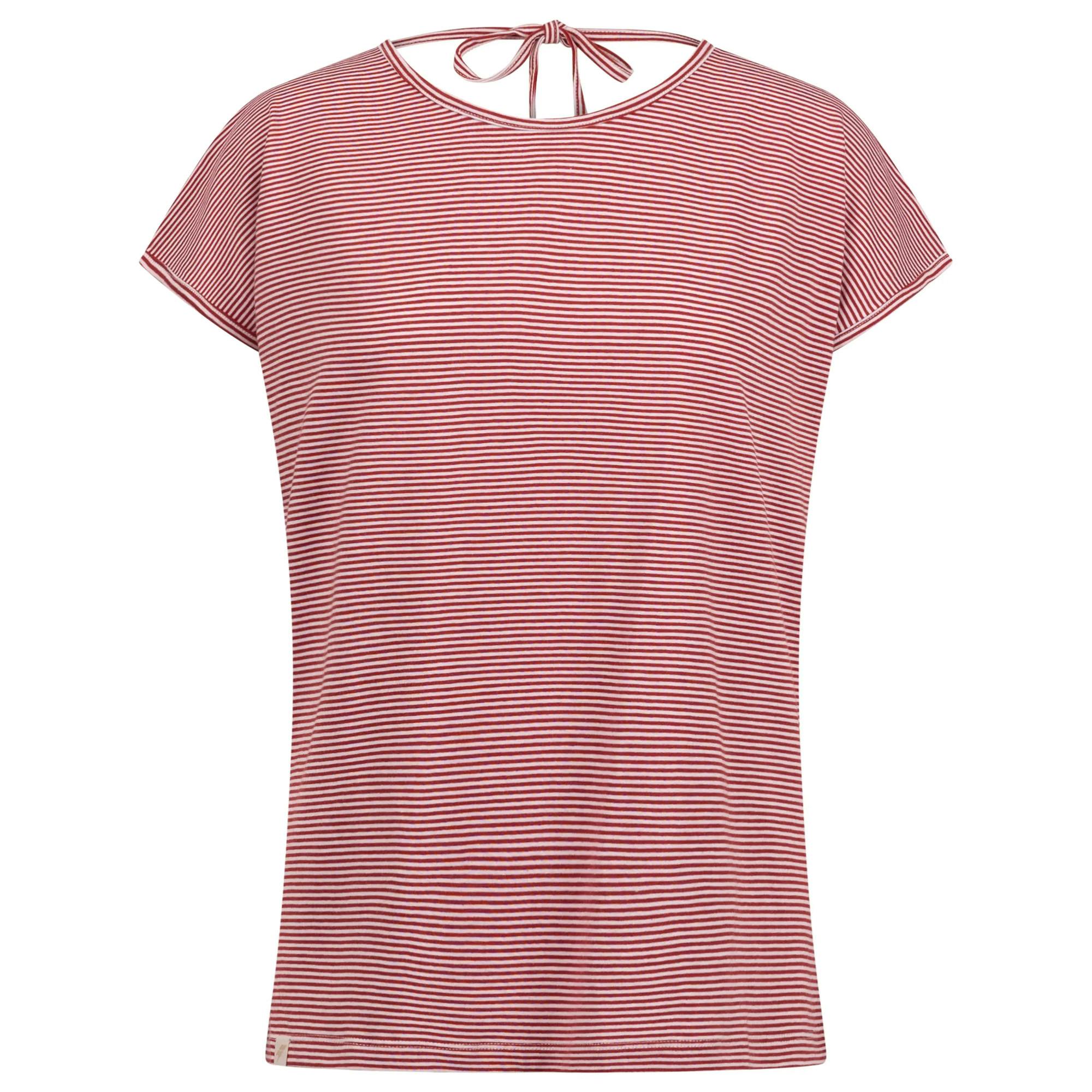 Trespass Women's Mirela Striped Top - Claret - L - Claret - 50% Cotton/50% Viscose