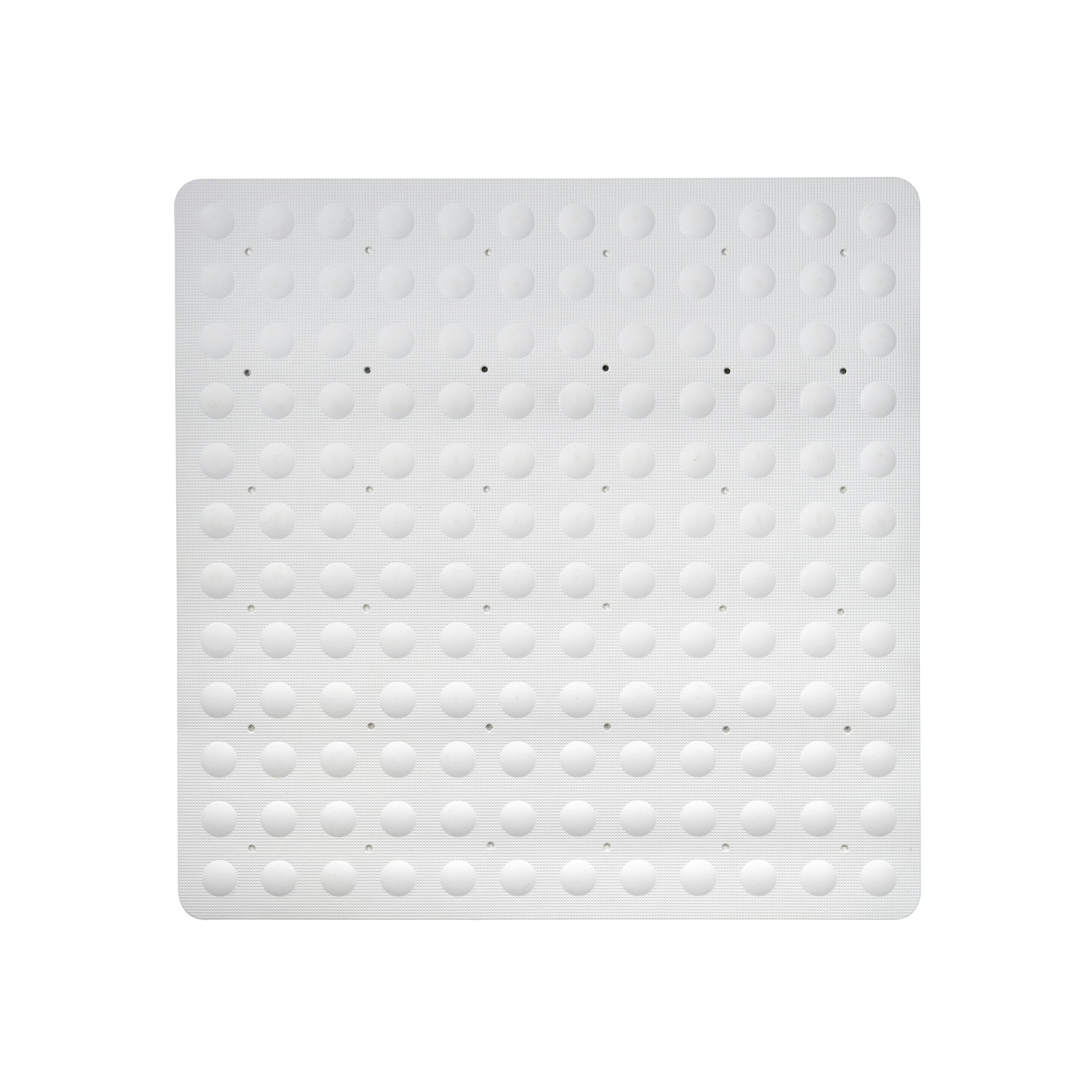 Showerdrape White Orbit Anti Slip Shower Mat 55Cm X 55Cm
