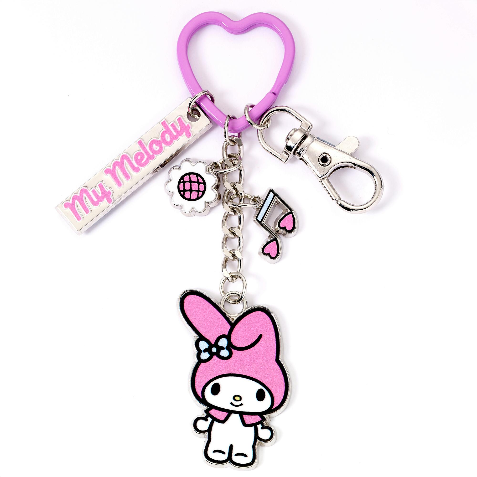 The Carat Shop Hello Kitty My Melody Keyring With Charms