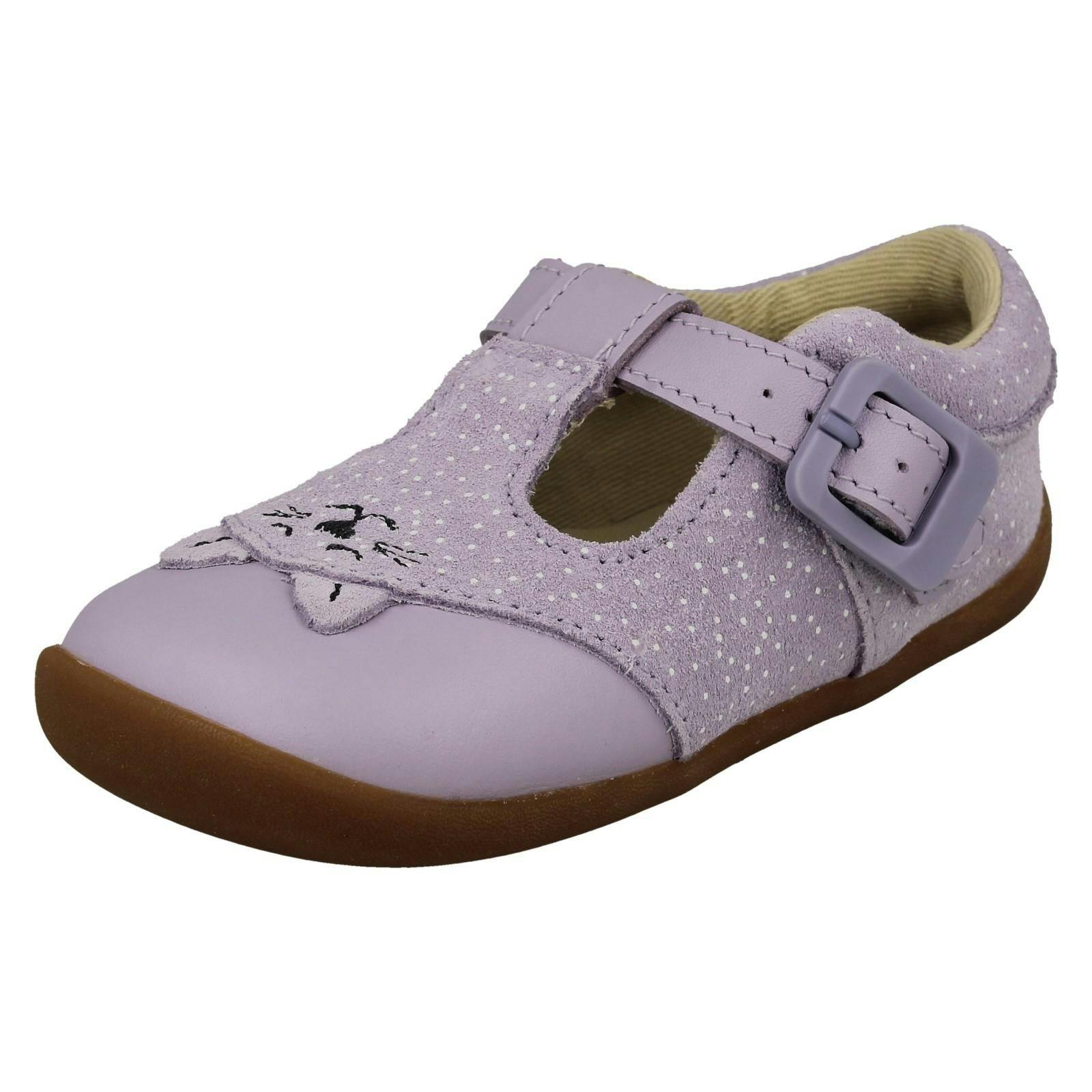 Clarks Girls Lilac Casual First Shoes Roamer Cub - Uk 5.5 Infant - G