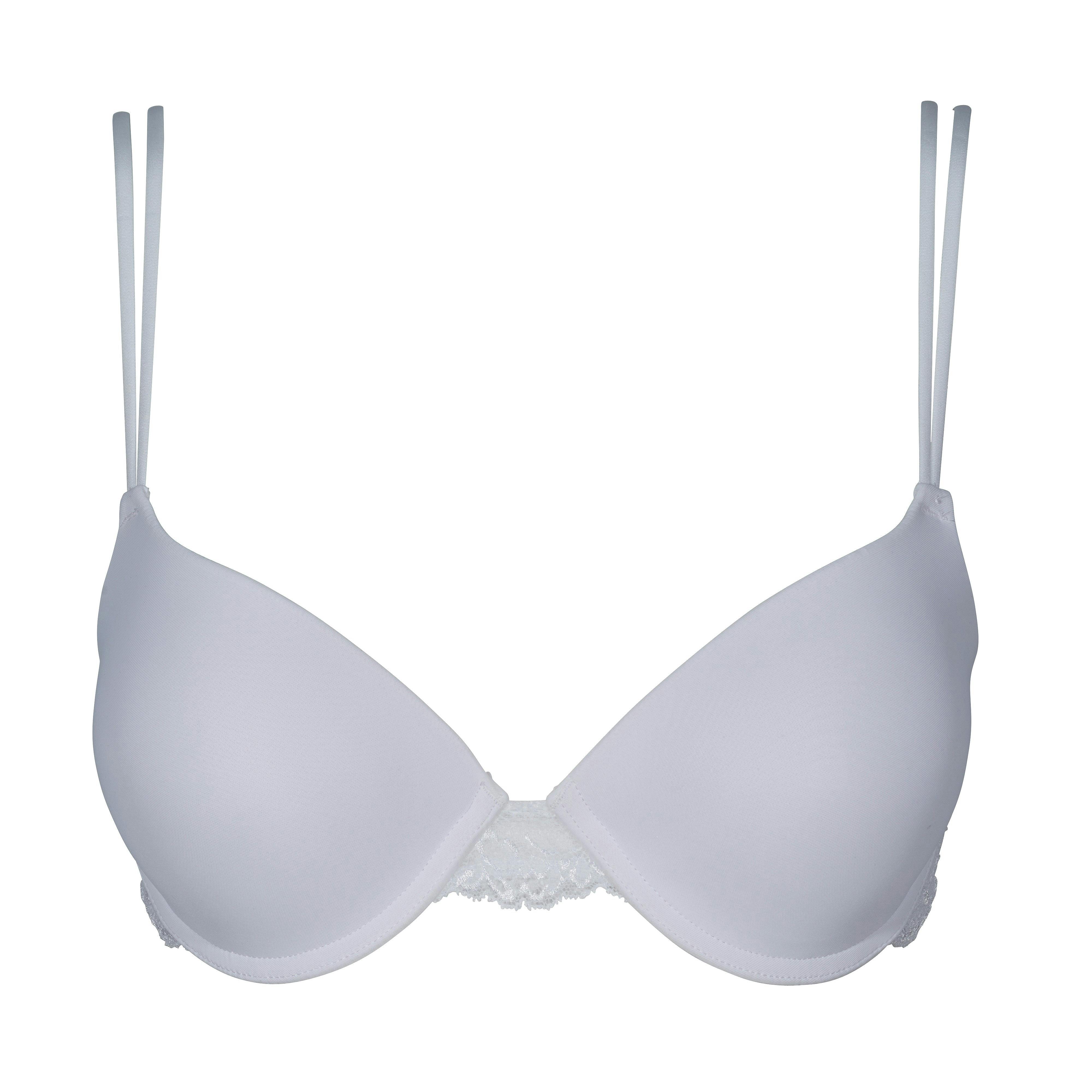 After Eden White Double Boost Lace Underwired T-Shirt Bra Cd 2.5860 - 34D