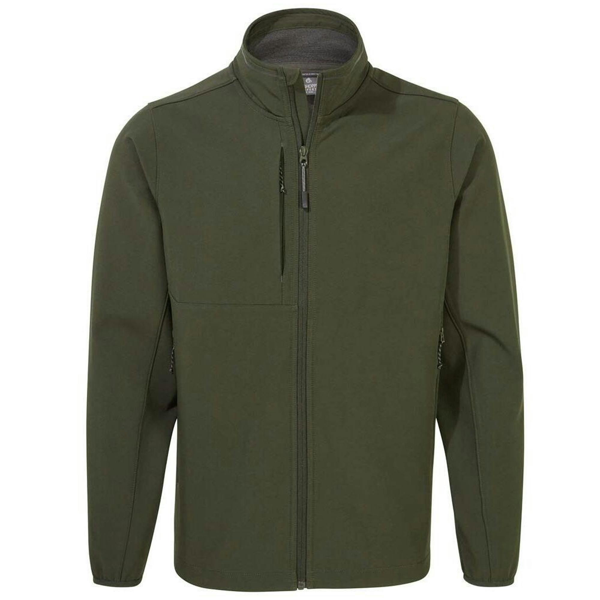 Craghoppers Men's Dark Expert Basecamp Soft Shell Jacket - Cedar - L - Cedar - 94% Polyester/6% Elastane
