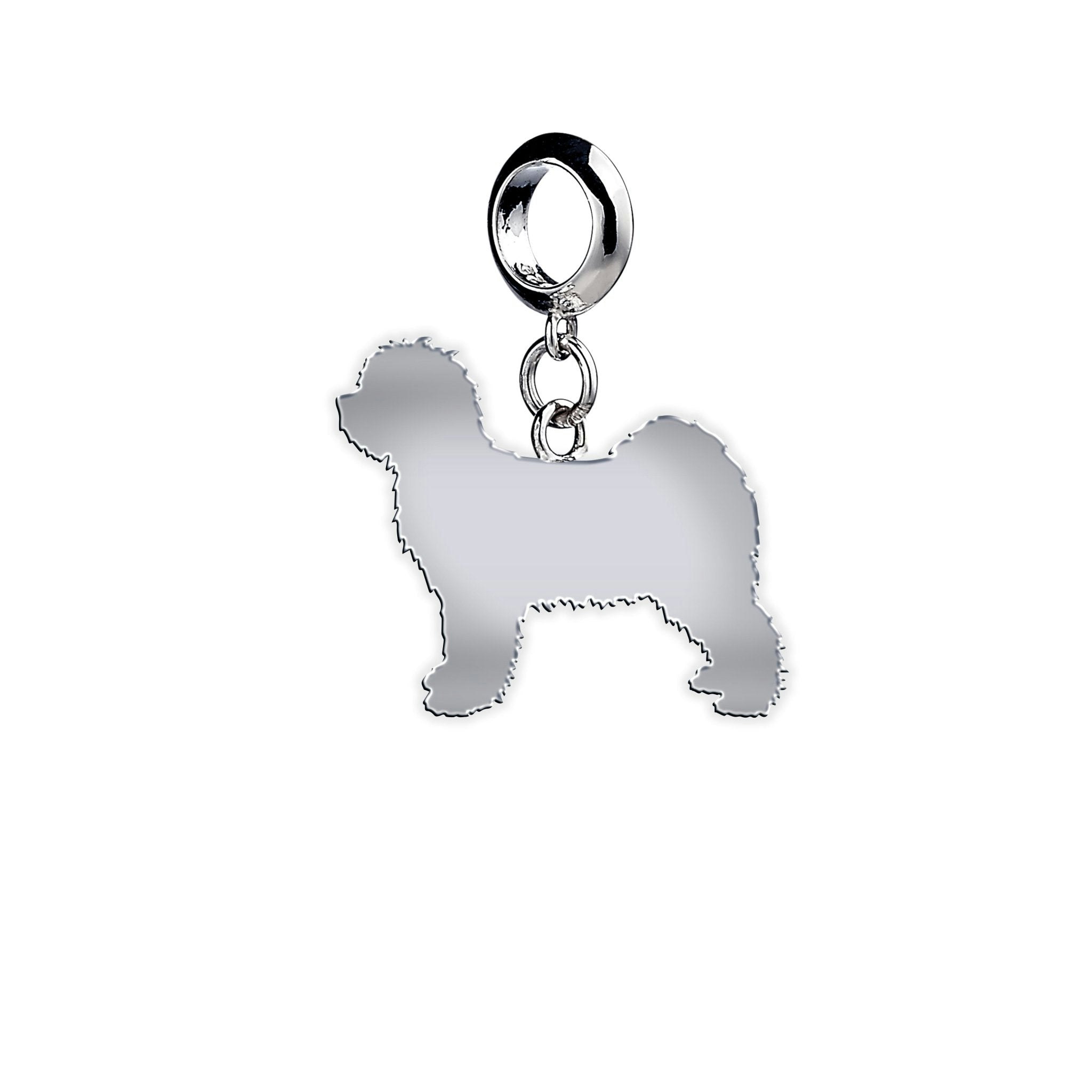 Mylee London Silver Tibetan Terrier Silhouette Charm - Yes - Clip On Charm