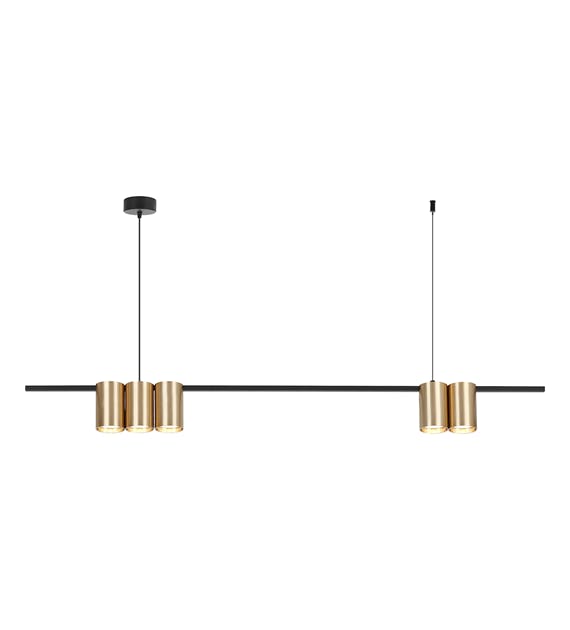 Milagro Light/Black/Gold Pendant (Strip) Genesis 5Xgu10