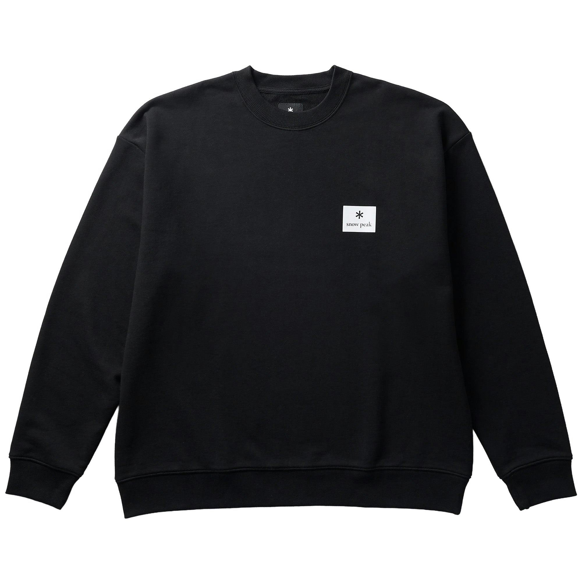 Snow Peak Black Nsd Square Logo Pullover - Large