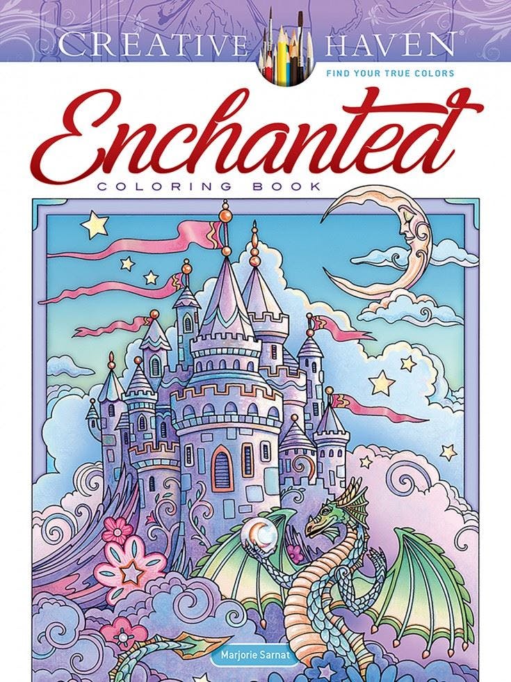 Creative Haven Enchanted Coloring Book by Marjorie Sarnat (PB 2022) - Image 9