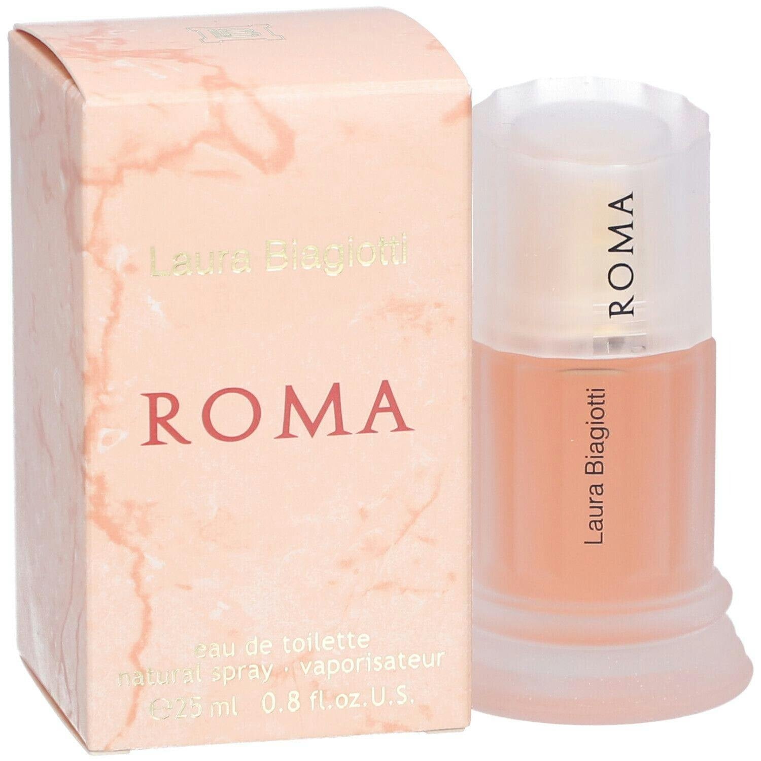 Laura Biagiotti Women's Pink/Amber Roma 25Ml Eau De Toilette Edt Spray For Her