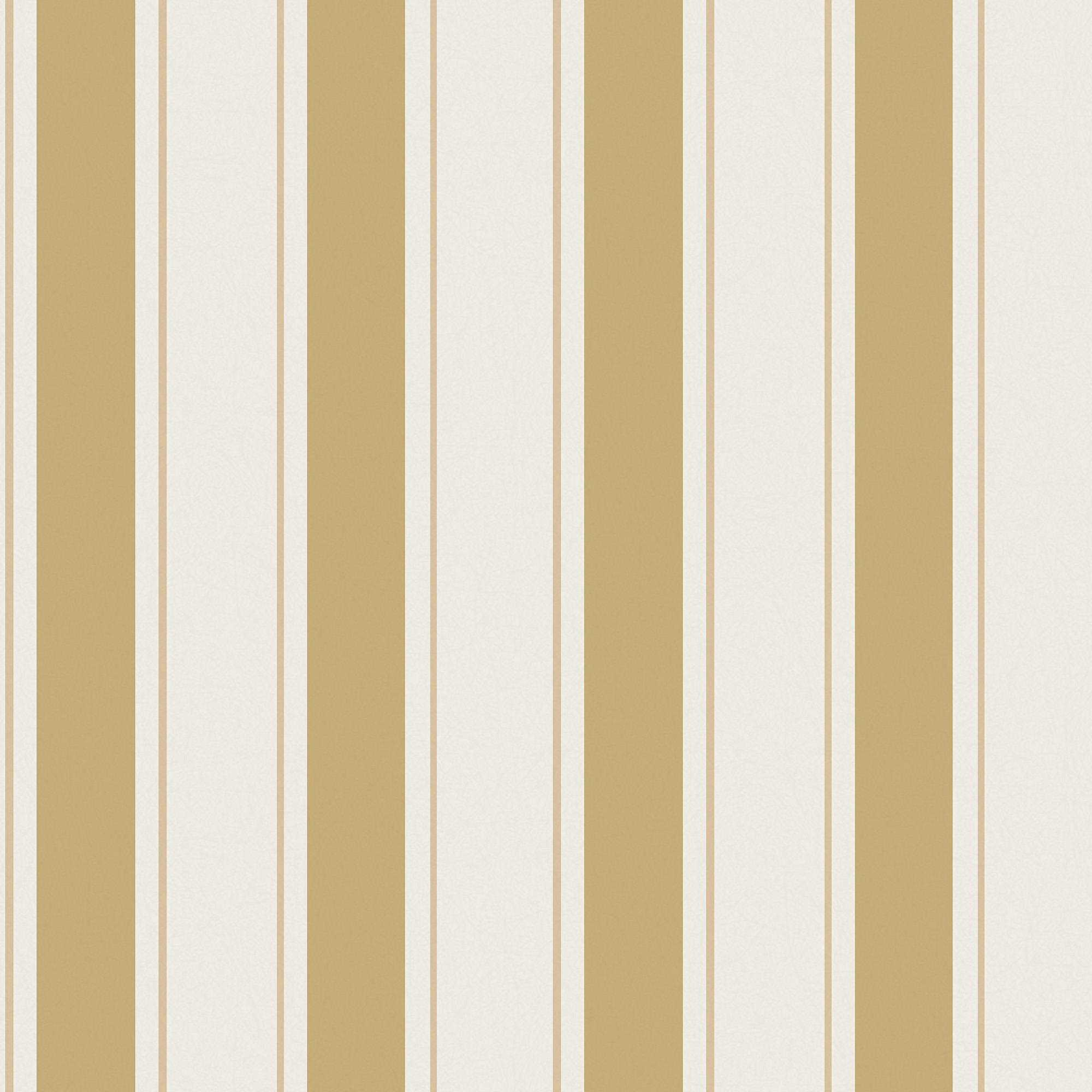Rackhams Oundle Stripe Warm Honey Wallpaper