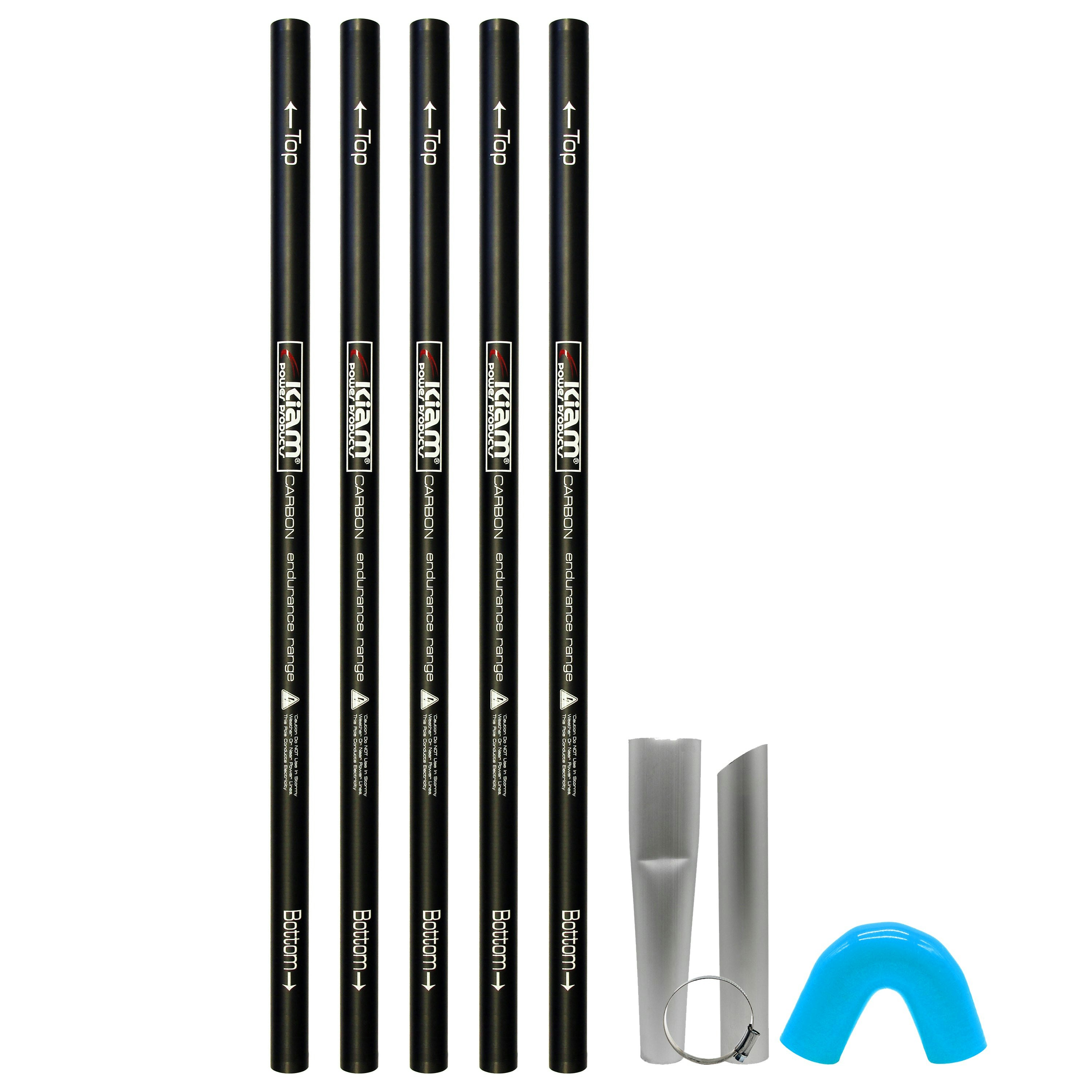 Equip2clean Kiam Cyclone® All Terrain Gutter Vacuum System 3600W 100L Stainless Steel - 40Ft Carbon Push-Fit