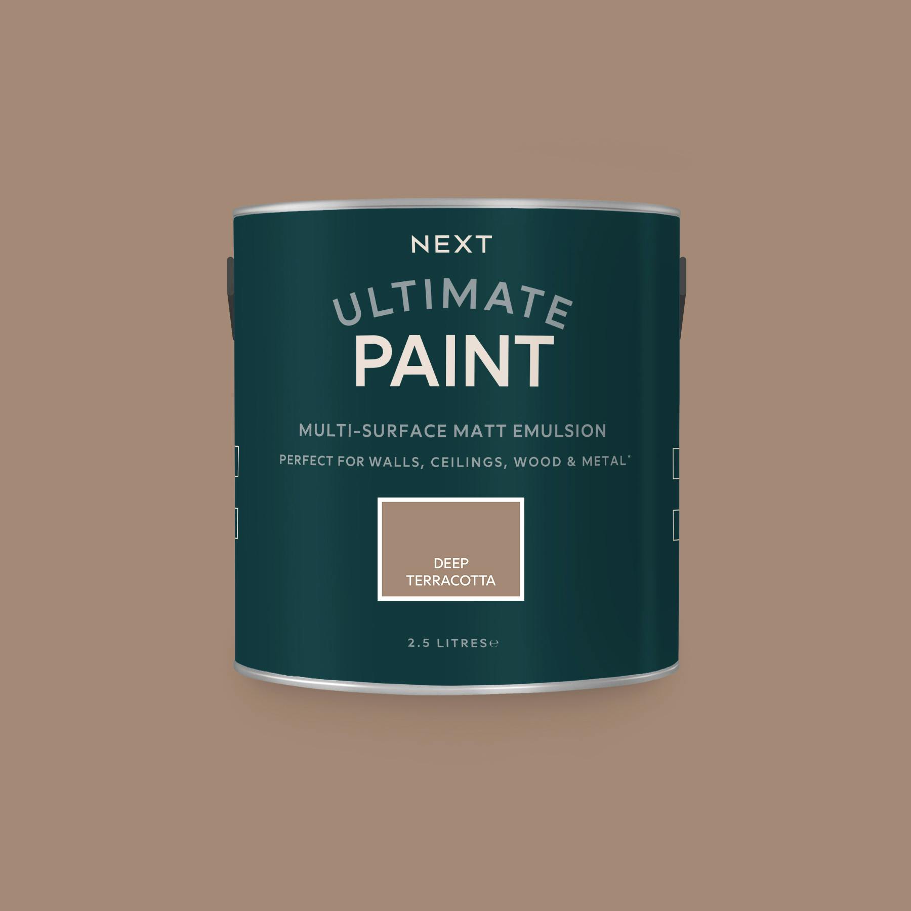 Rackhams Pink Deep Terracotta Mixed To Order Ultimate Paint 2.5L
