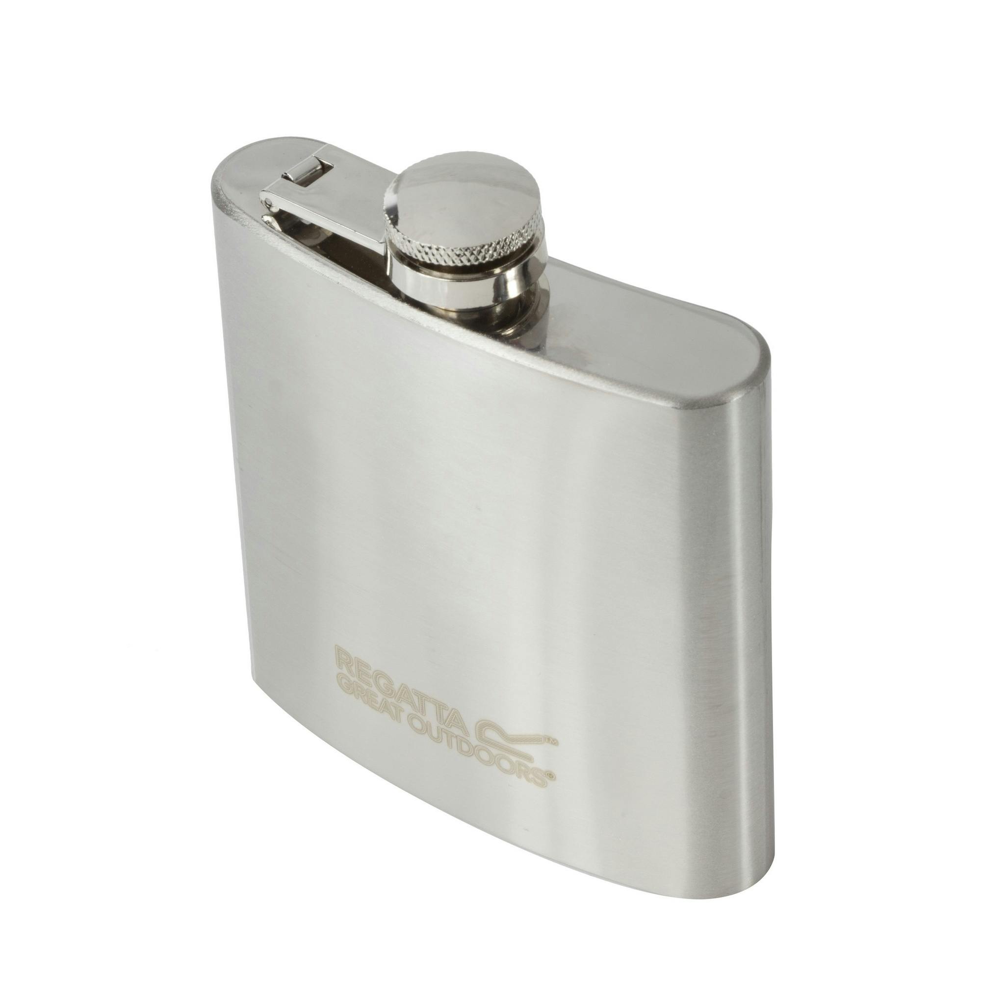 Regatta Silver Great Outdoors 170Ml Stainless Steel Hip Flask - One Size - 100% Stainless Steel