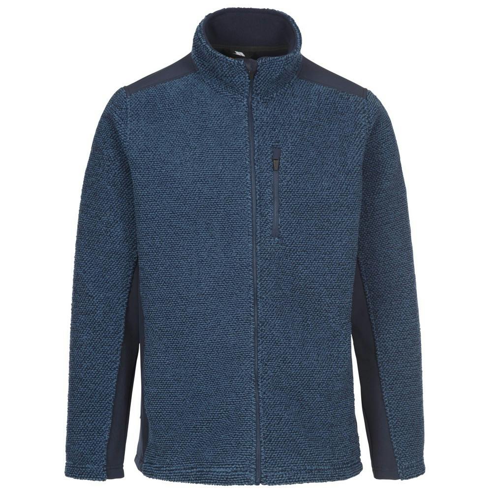 Trespass Men's Blue Farantino Fleece Jacket - Smokey Stripe - Xs - Smokey Stripe - 100% Polyester
