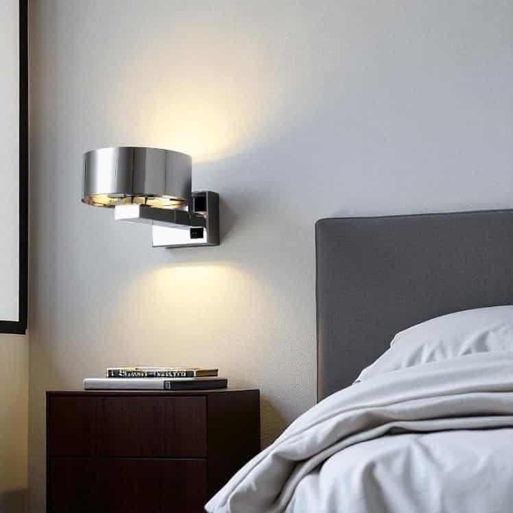 Rackhams Light 6 Watt Led Chrome Bedside Wall Reading