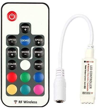 ENER-J RF Mini Controller with 17 Key Remote for RGB Strips - White - Image 4