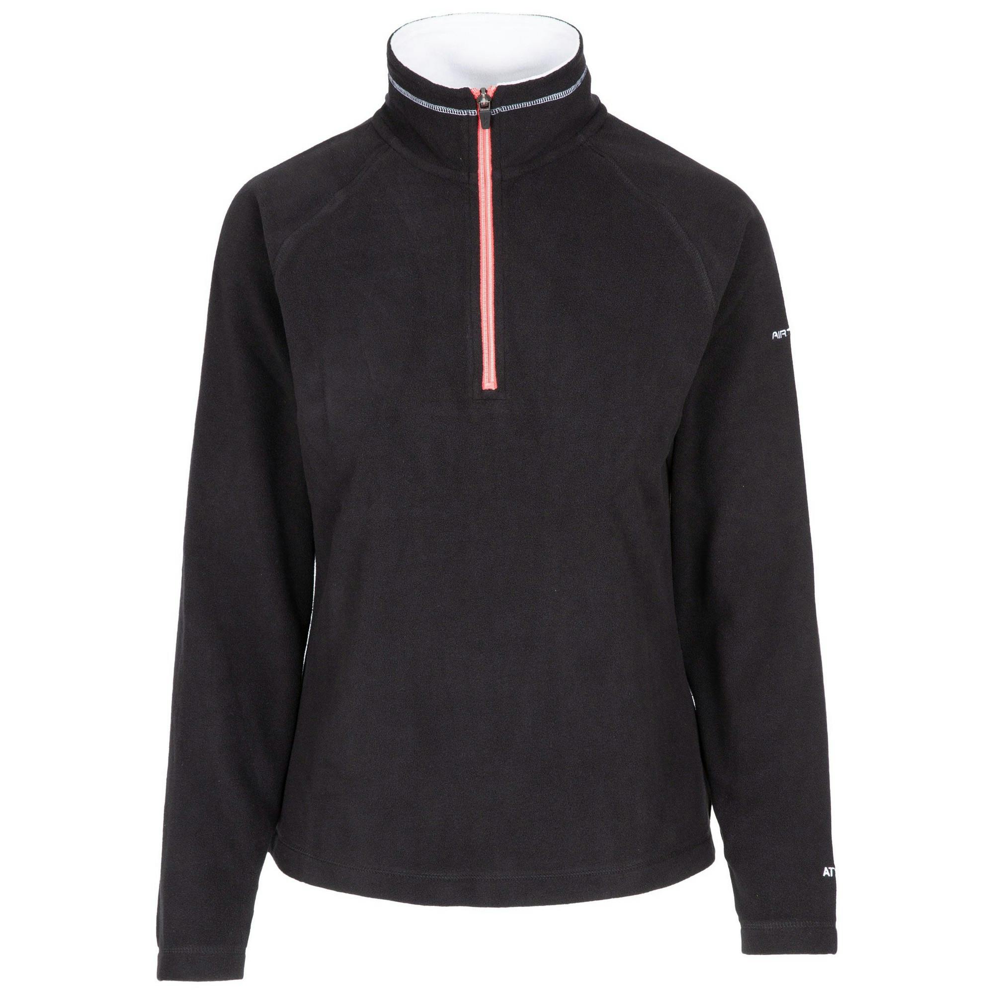 Trespass Women's Black Skylar Fleece Top In | Size: Small - Image 2