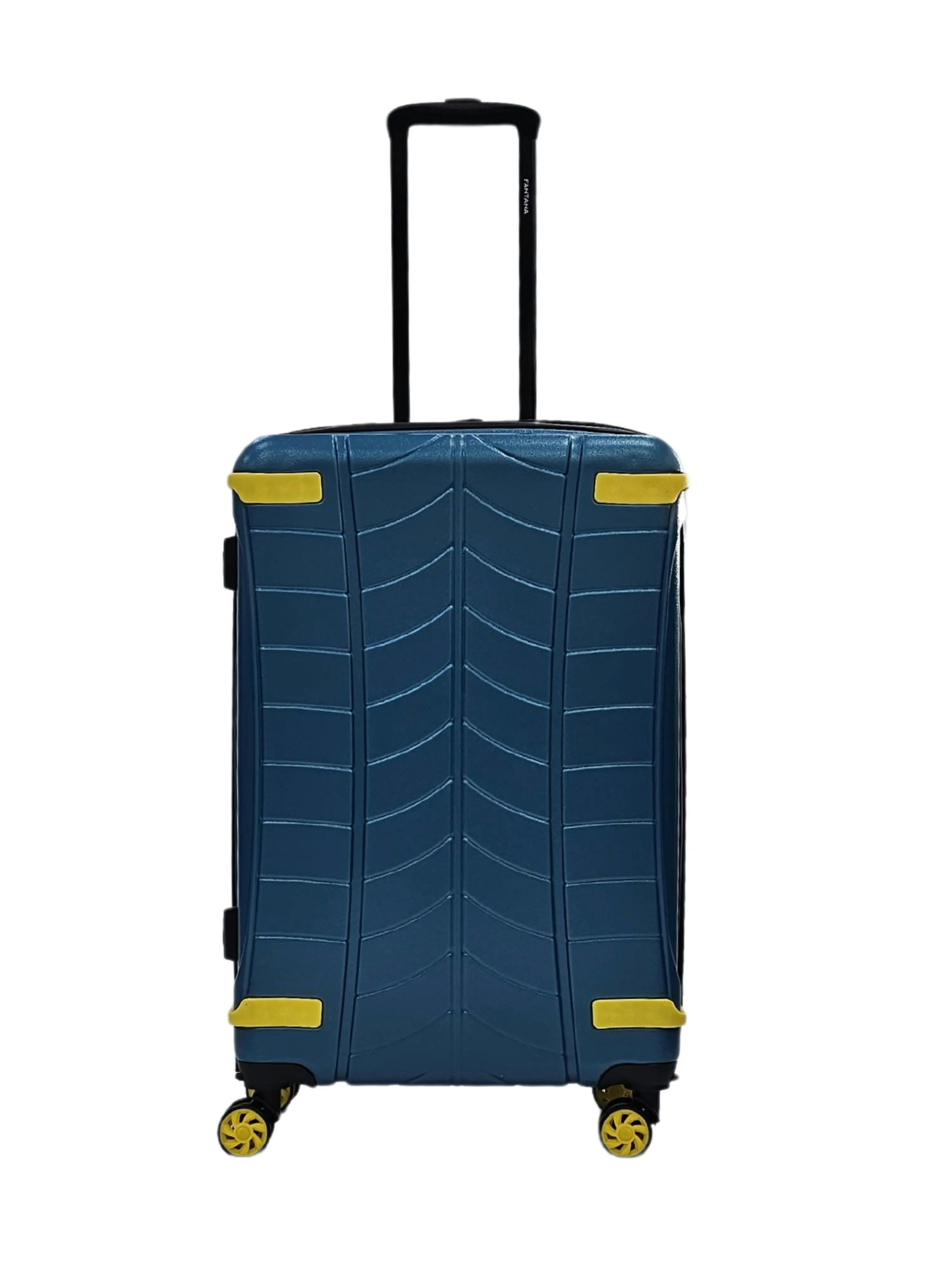 Truclothing Blue Hard-Shell Cabin Check In Suitcase - Medium
