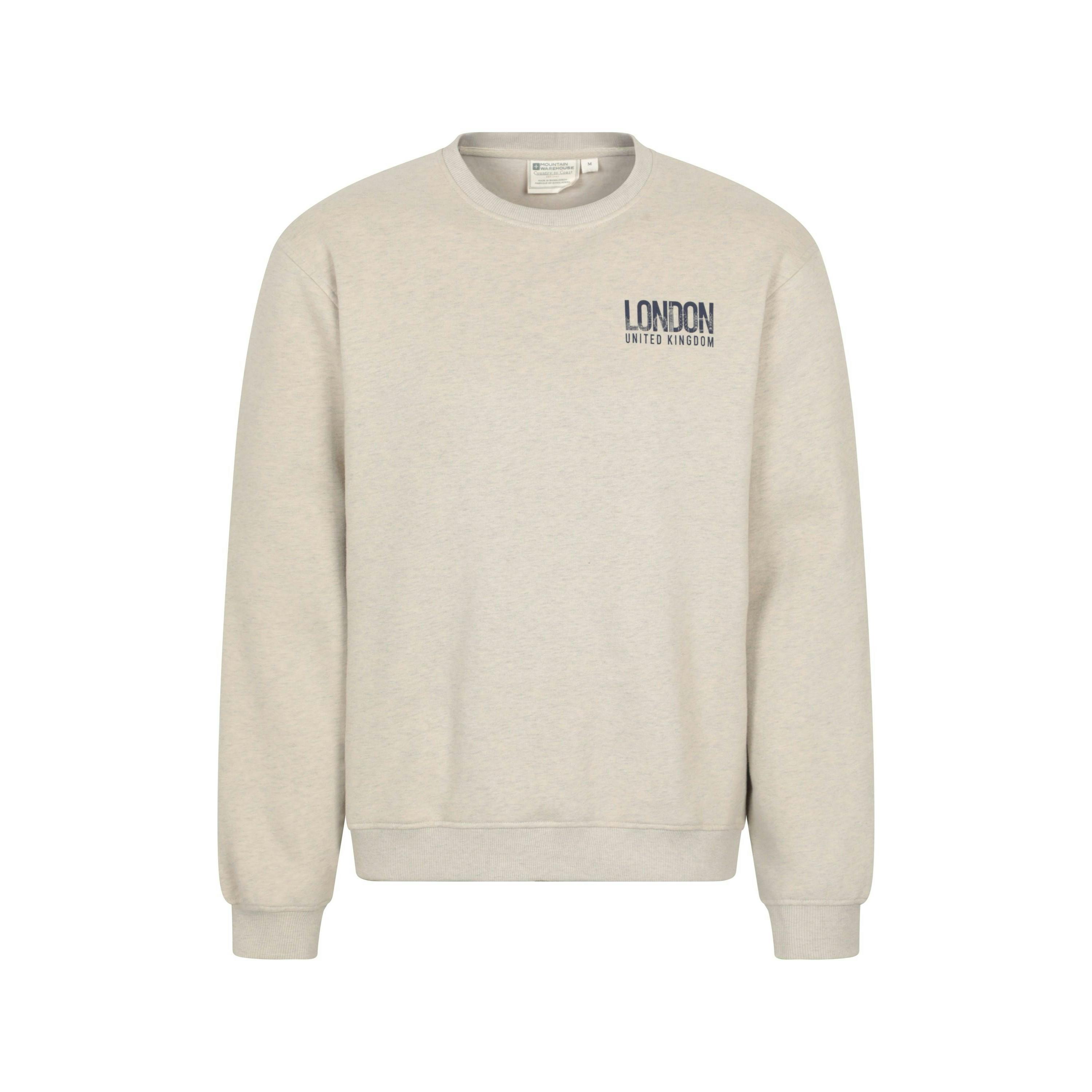 Mountain Warehouse Men's Cream Regional London Sweatshirt - Xxl - 60% Cotton/40% Polyester