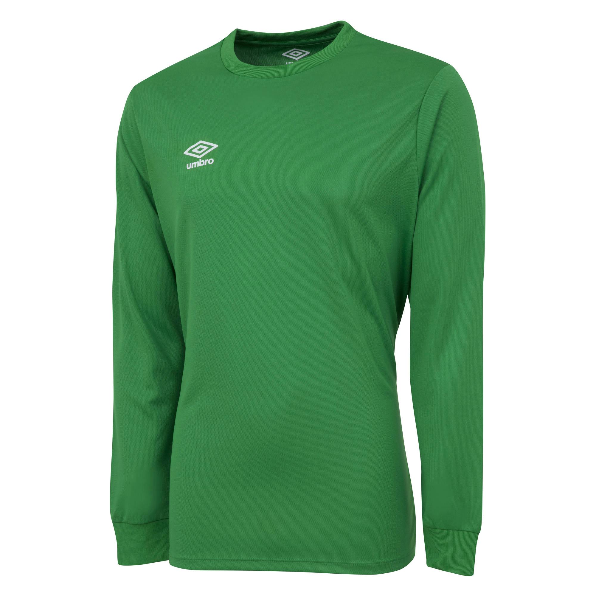 Umbro Boys Club Long-Sleeved Jersey - Emerald - L - Emerald - 100% Polyester