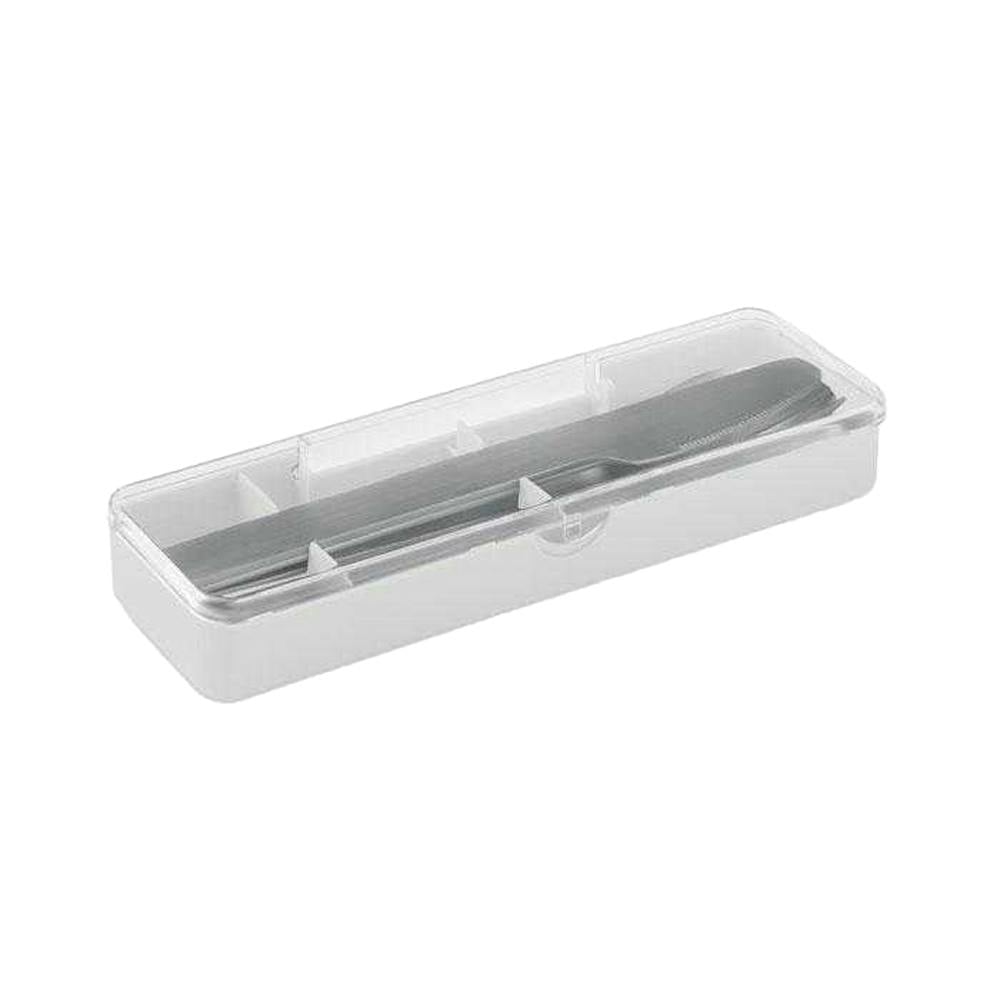Rackhams White Stainless Steel Cutlery Set - One Size - 100% Mixed