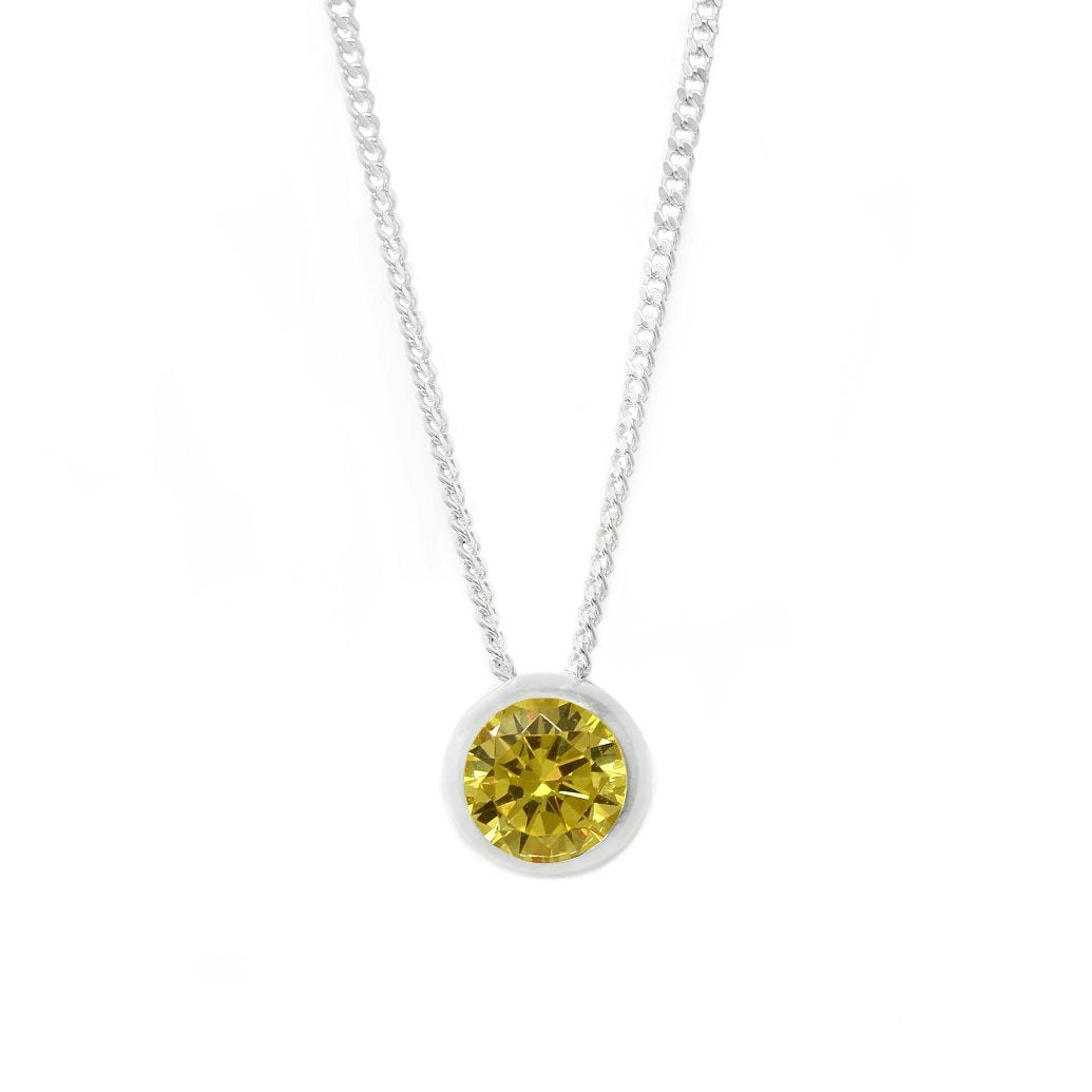 Say It With Silver November Birthstone Necklace - Sterling