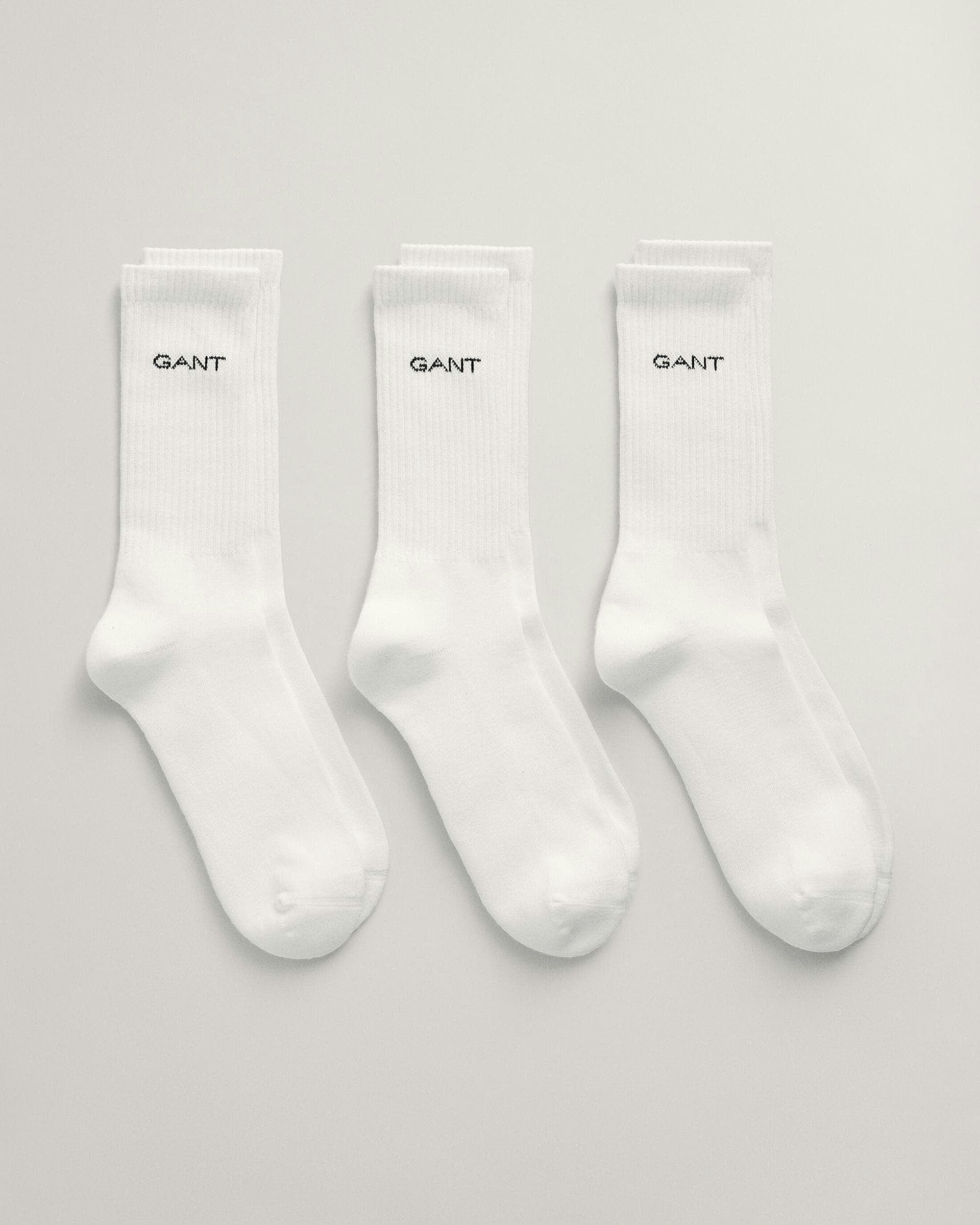 Gant Men's White Sport Socks 3-Pack - 110 - 110 - Uk9-11 Eu43-45 Us10-12