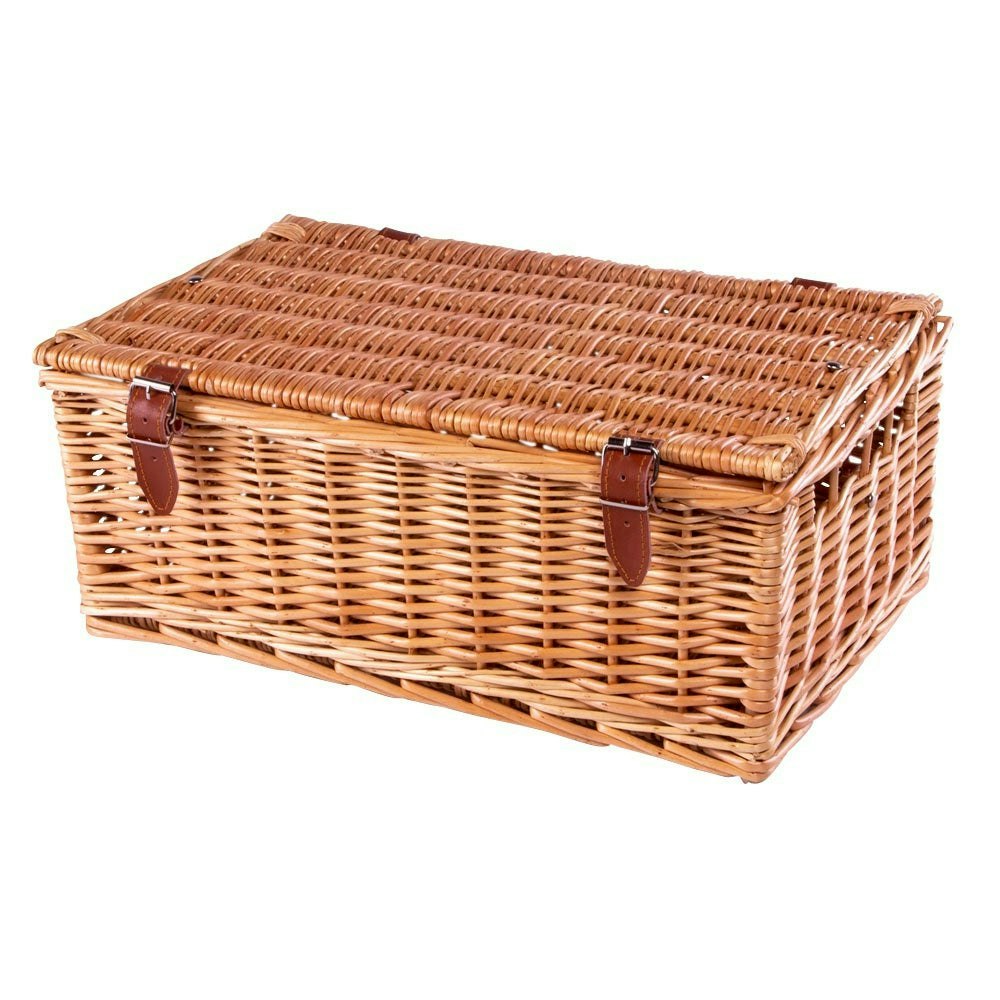 Red Hamper Red/Brown Hamper Standard 46Cm Wicker Picnic Basket - Wicker - 1