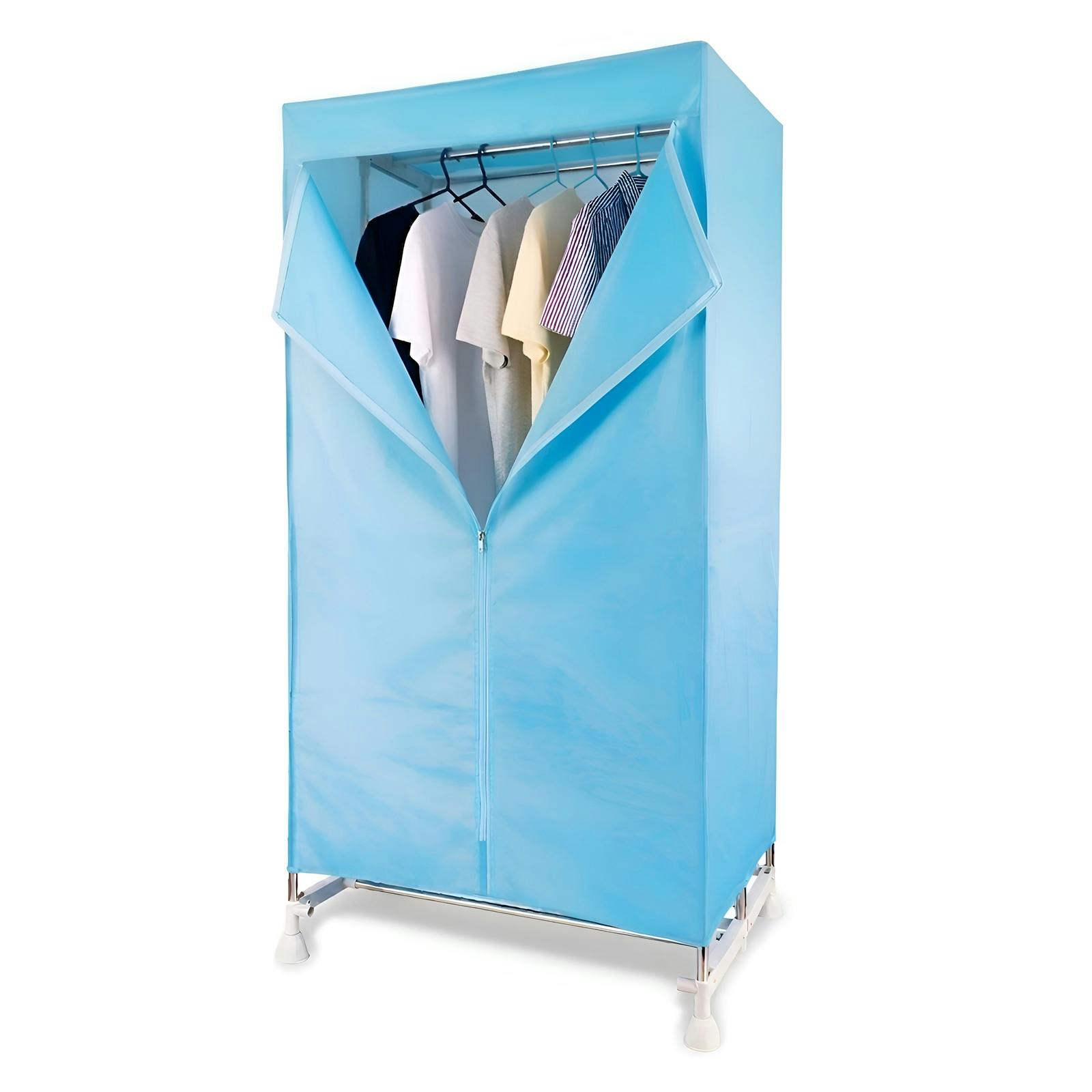 Rackhams Blue 1500W Heated Clothes Airer Wardrobe Dryer Rack