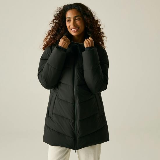 Regatta Women's Black / Faye Padded Jacket - 18 Uk - 100% Mixed