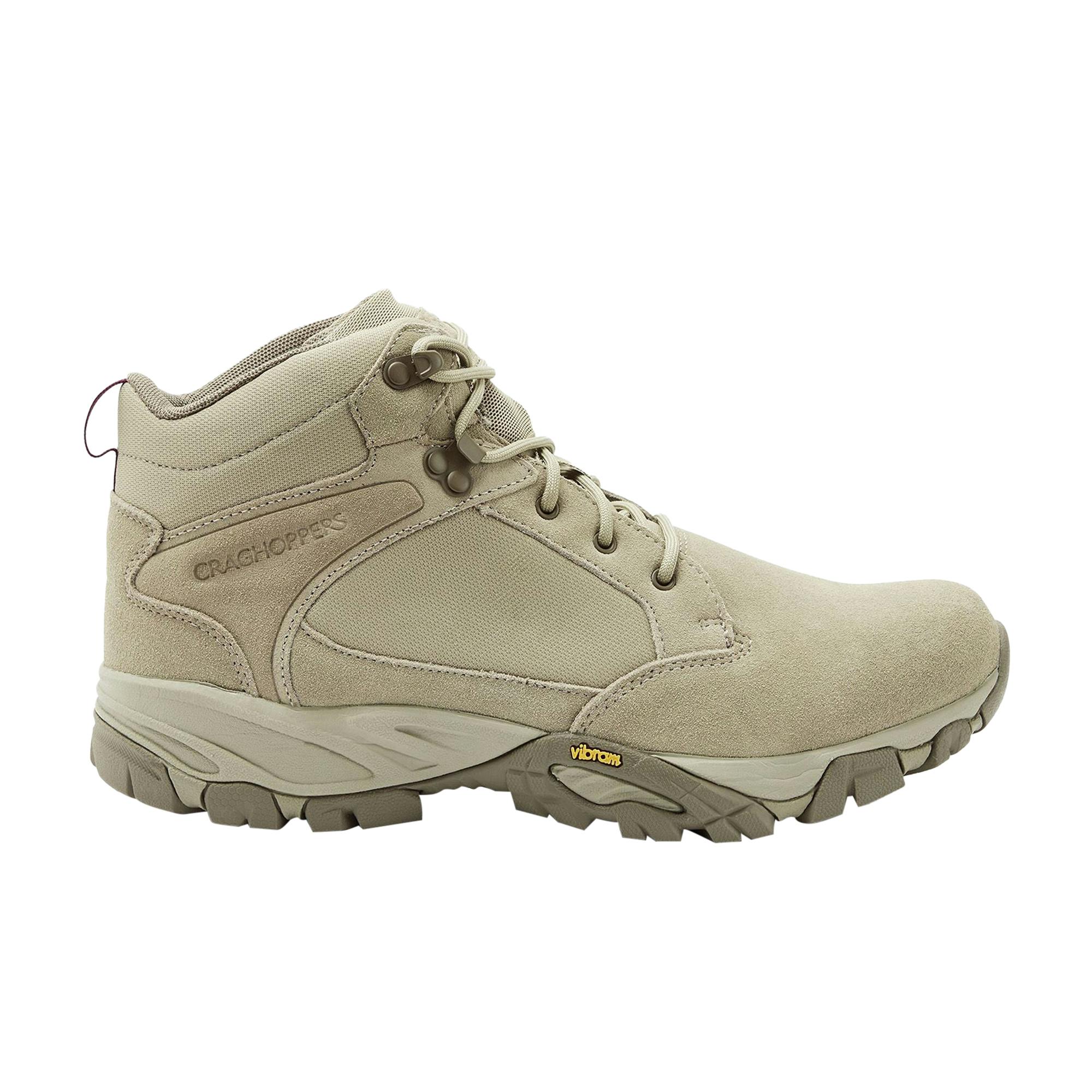 Craghoppers Men's Salado Suede Mid Boots - Rubble - 3 Uk - Rubble - 68% Suede/32% Polyester