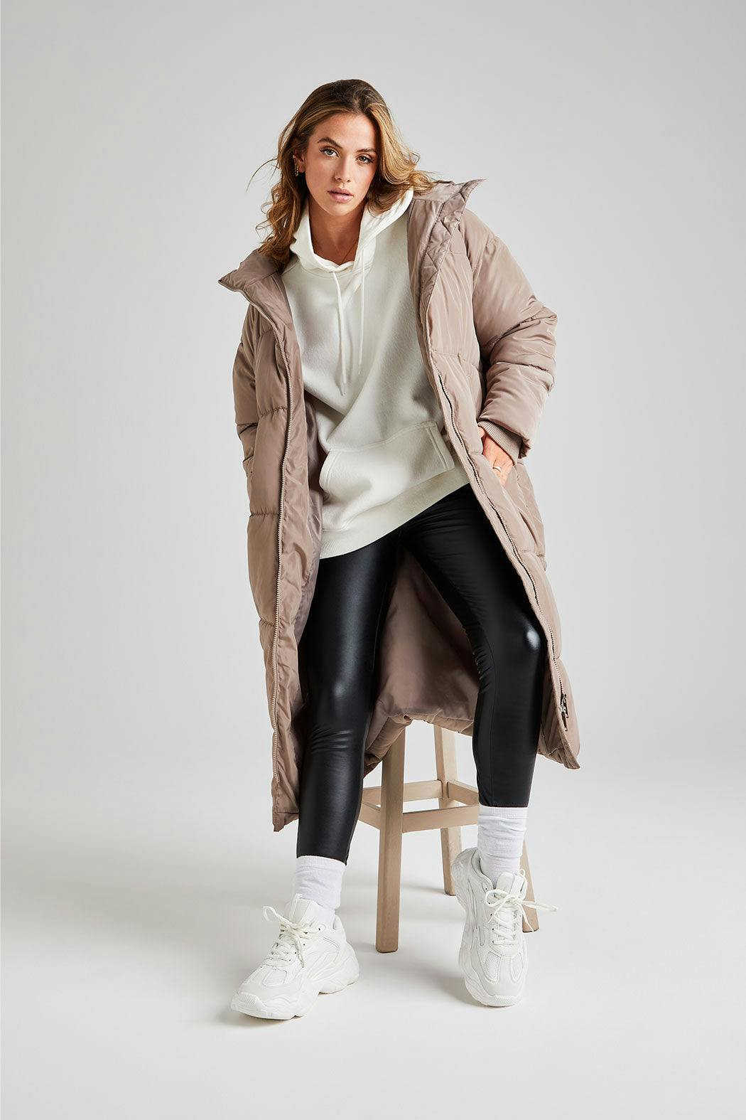 Urban Bliss Mink Longline Puffer Jacket - 14
