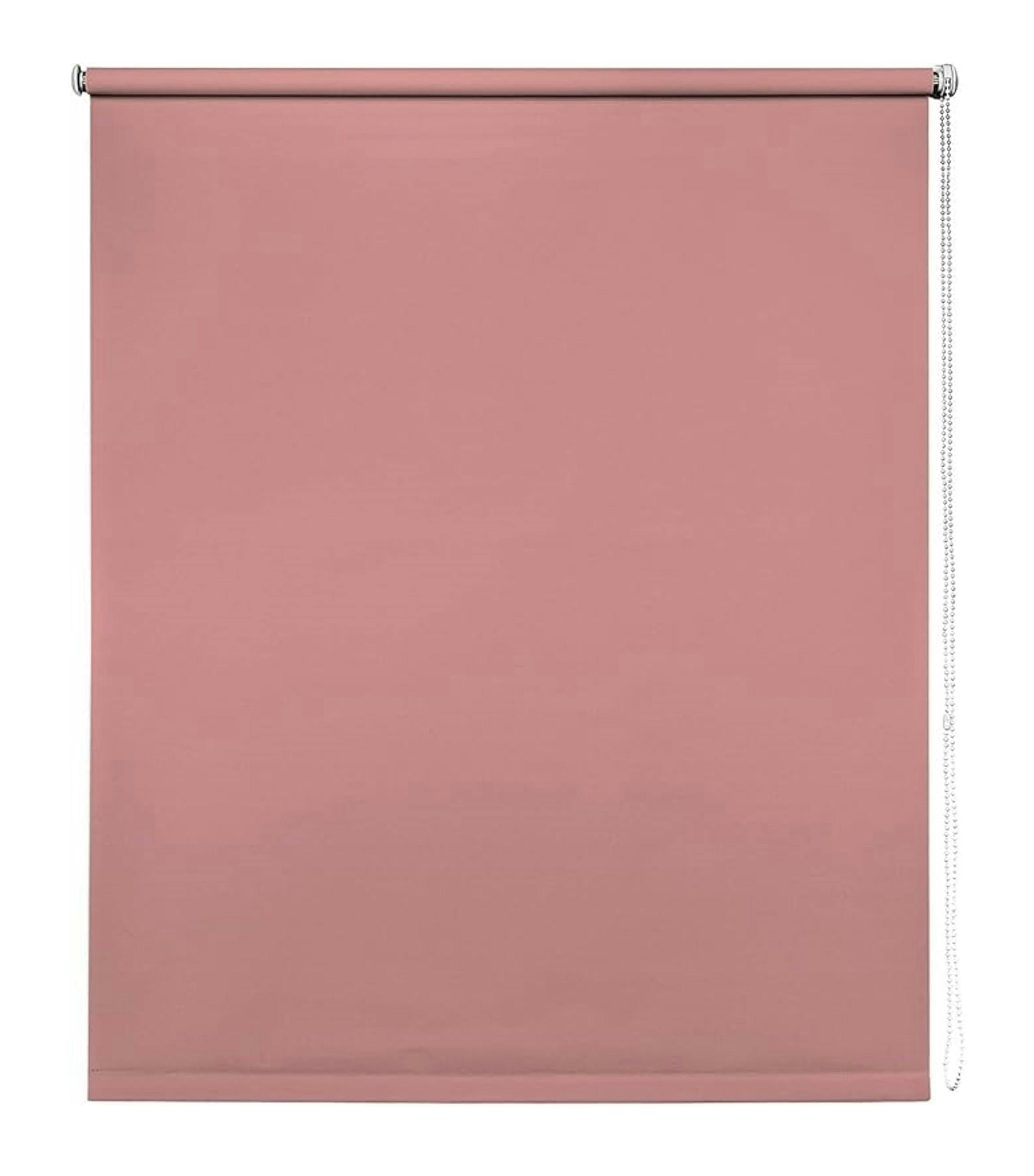 Newedgeblinds Pink Trimmable Thermal Blackout Roller Blinds - 130Cm