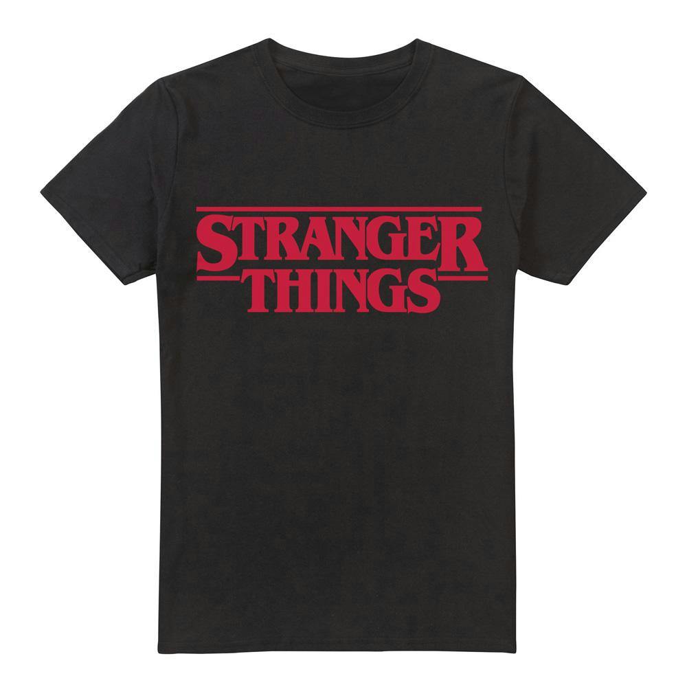 Stranger Things Women's Black Logo T-Shirt - M