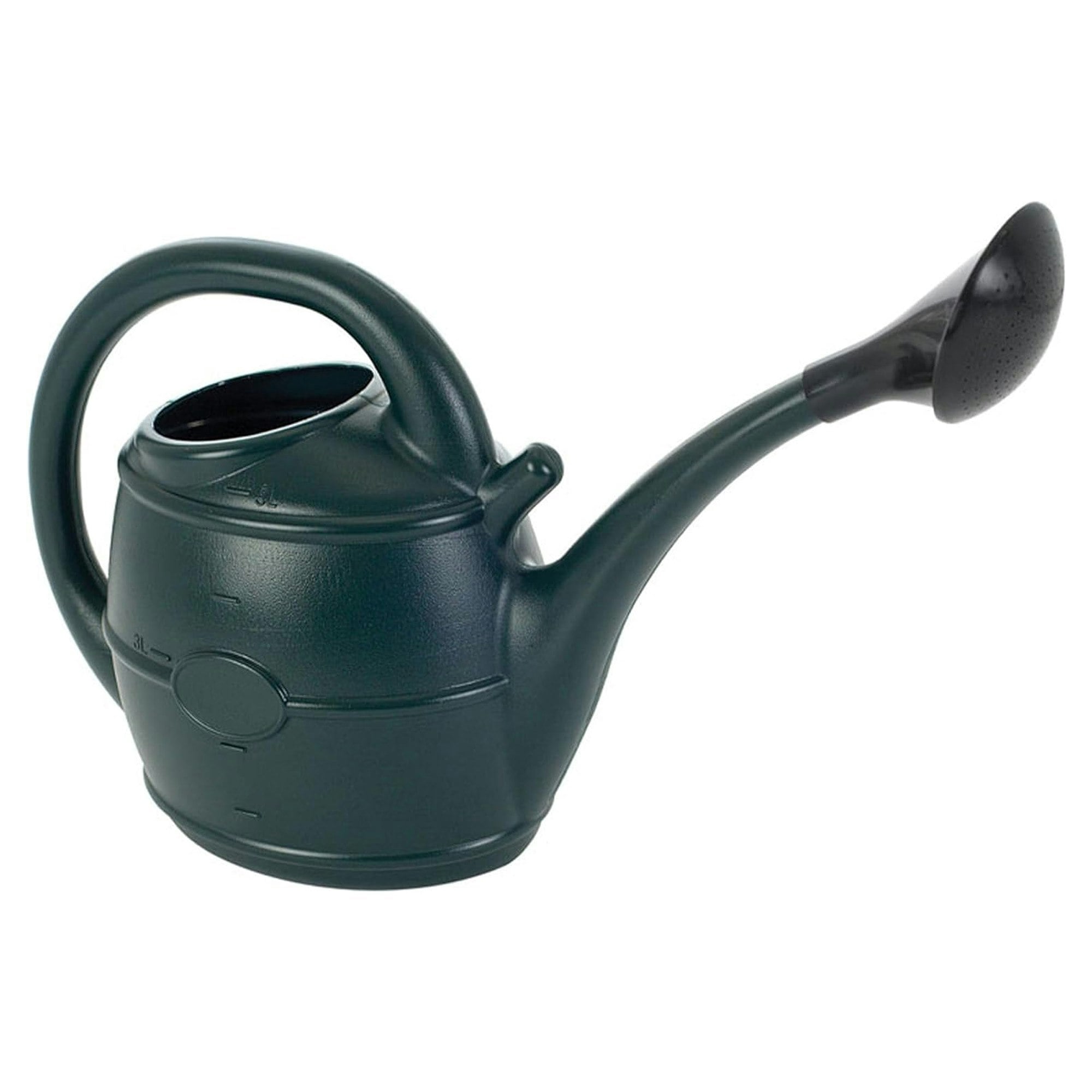 Rackhams Green Easy To Use 13 Litre Watering Can With Rose Head Ideal For Everyday Gardening Tasks - Plastic