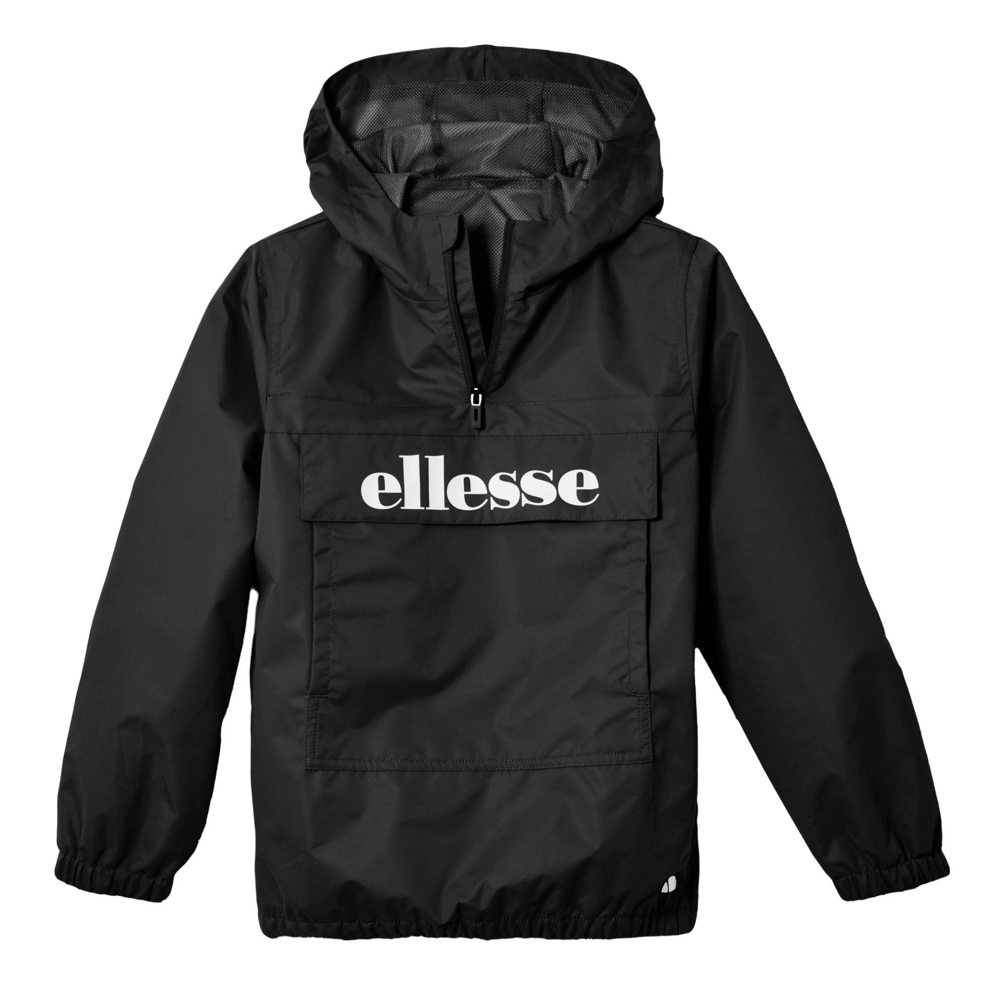 Ellesse Boys Black Dplazo Overhead Jacket - 10-11 Years - 100% Mixed