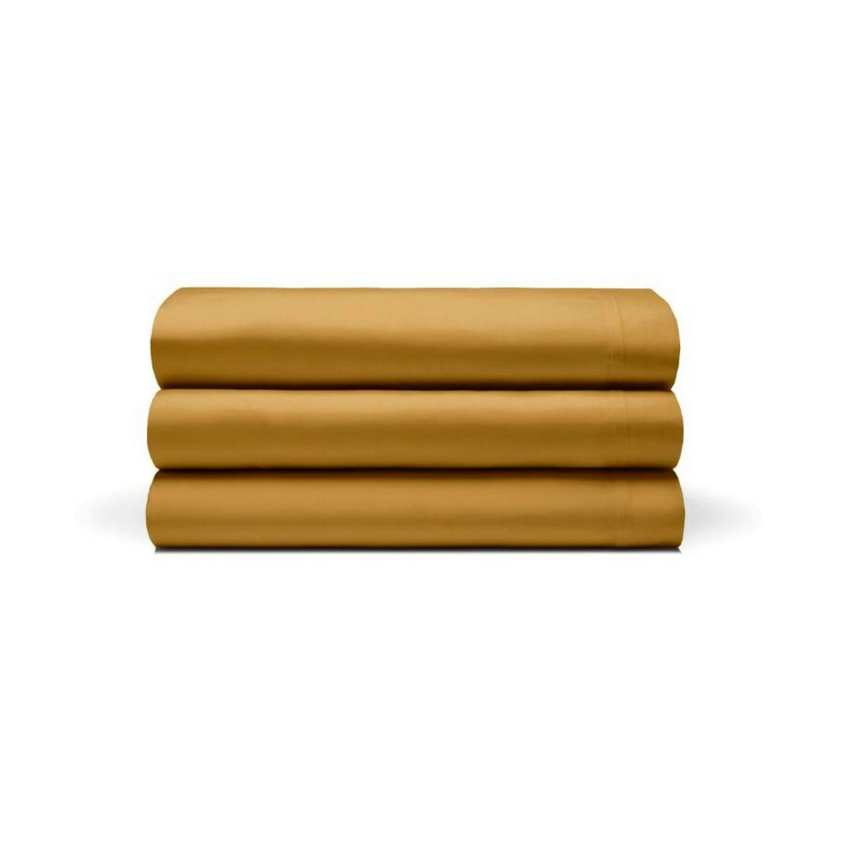Belledorm Egyptian Cotton Blend Fitted Sheet - Ochre - Ochre - Single - 100% Cotton