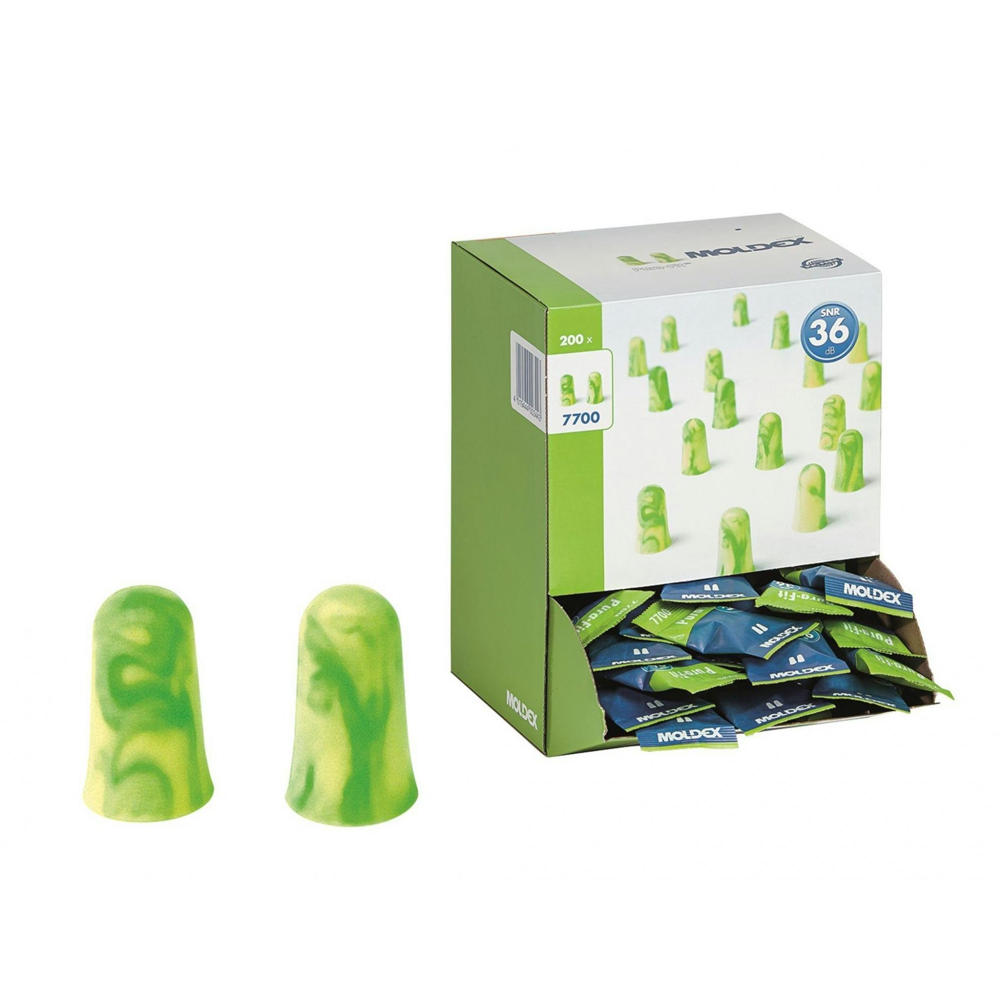 Moldex Pura-Fit Earplugs - Multi Colour - 200 Pairs - Multi Colour