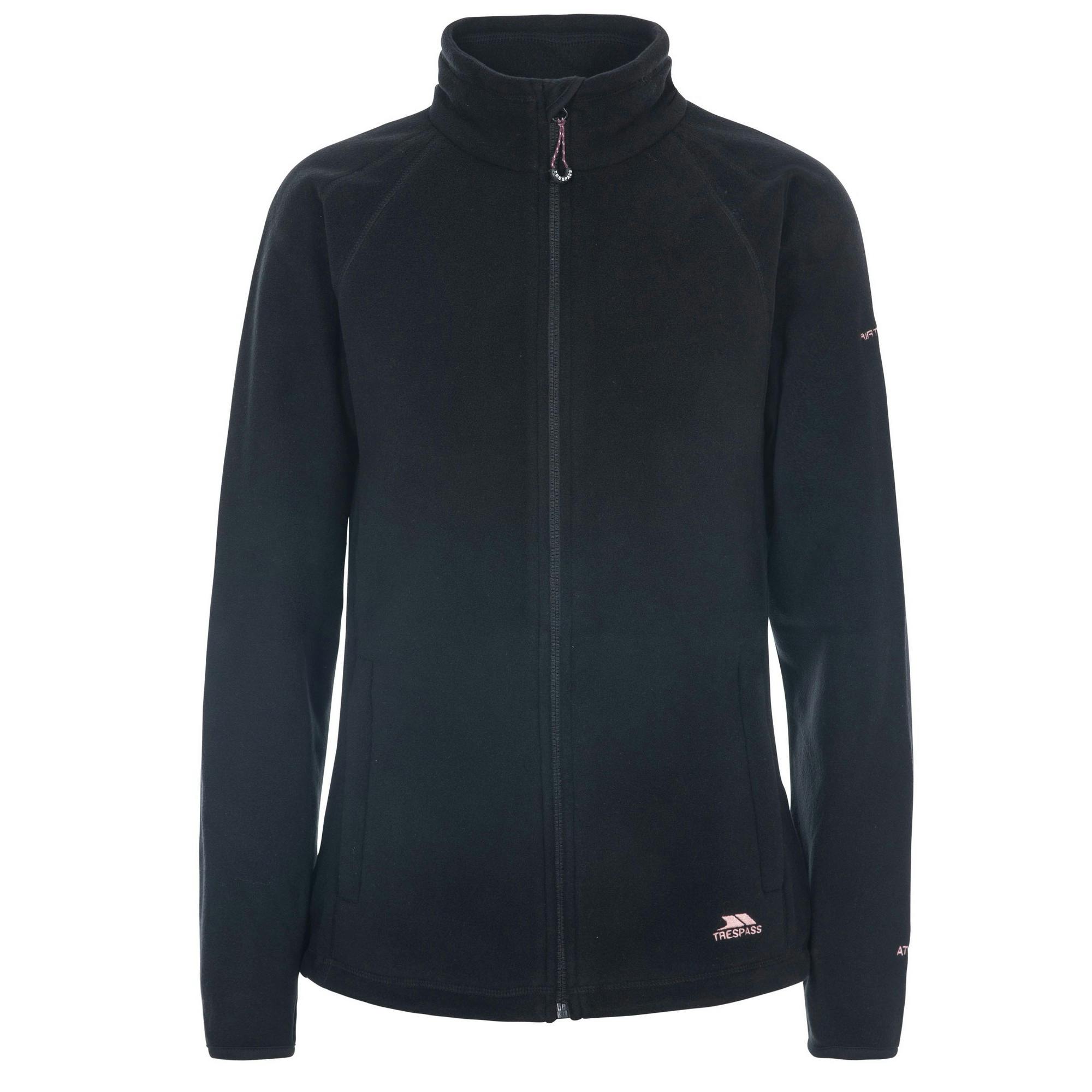Trespass Women's Black Nonstop Fleece Jacket In | Size: Large - Image 4