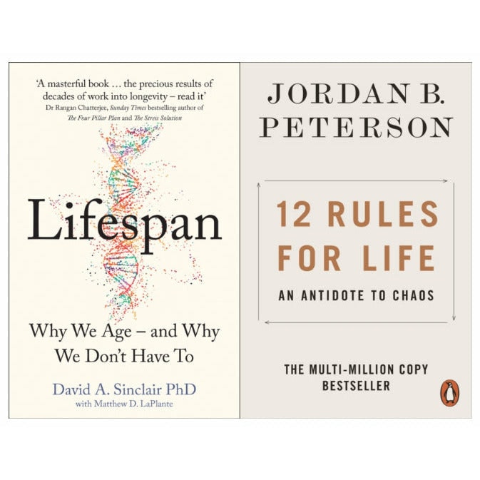 Harper/Penguin Men's Lifespan Why We Age And Why We Dont Have To & Rules For Life An Antidote To Chaos Size 12