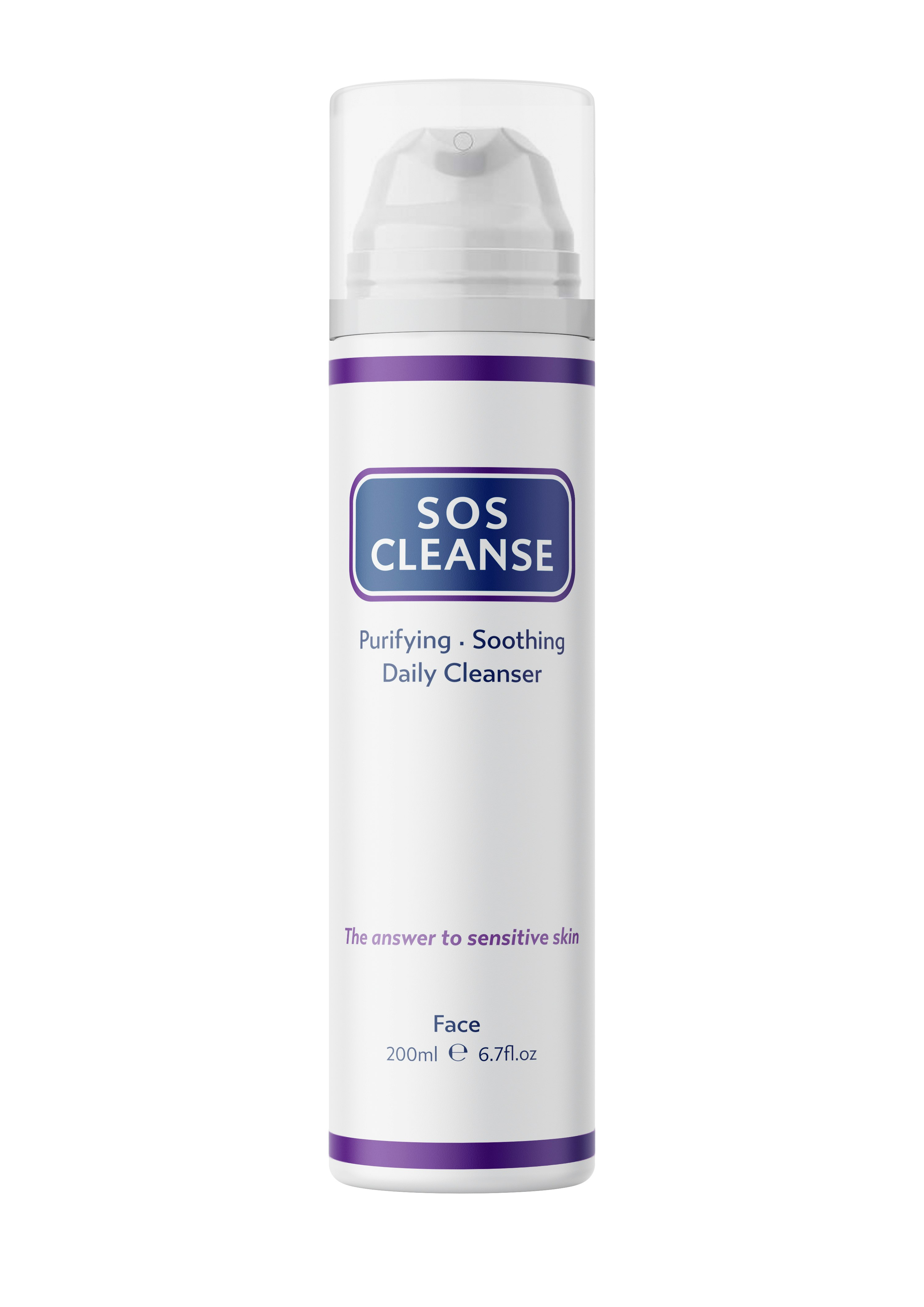 Sos Serum Skincare Blue Sos Cleanse Facial Cleanser - 200Ml