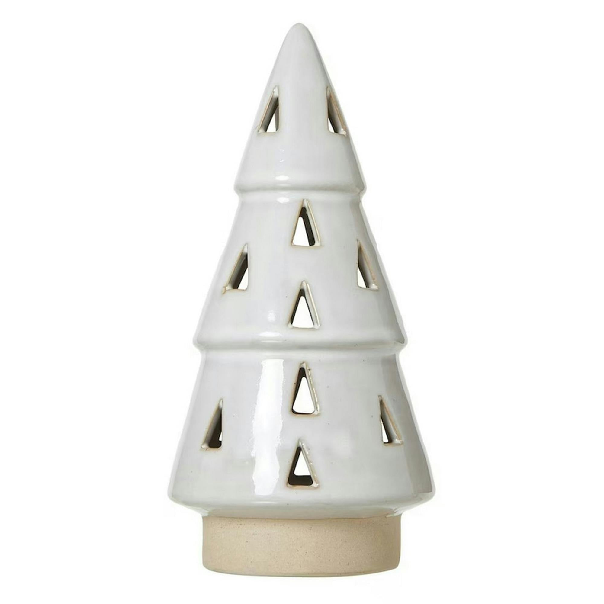 Rackhams White Tree Cut-Out Christmas Decoration - 100% Mixed - 15Cm X 7Cm X 7Cm