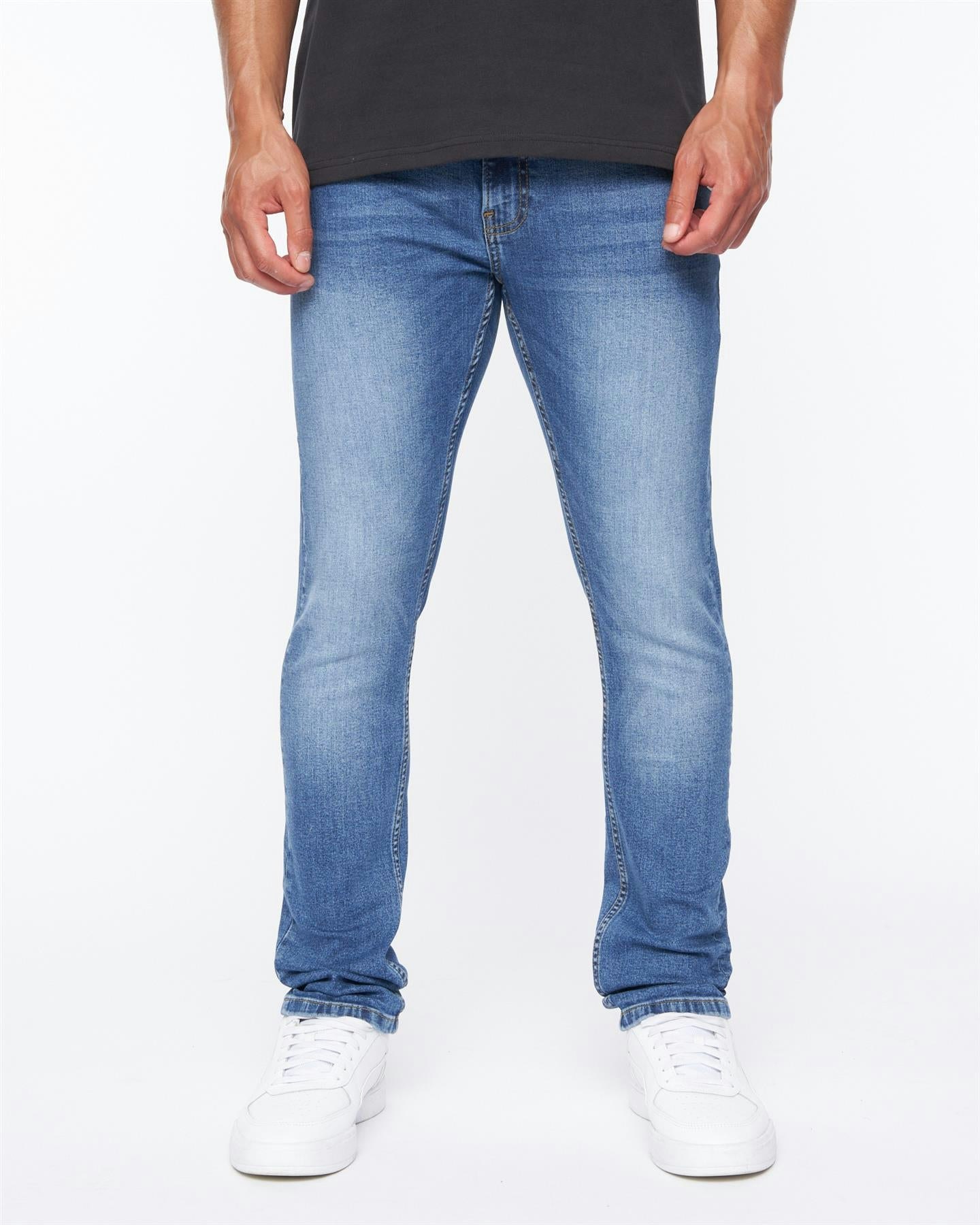 Duck And Cover Doves Slim Fit Jeans Mid Wash - W36 L32