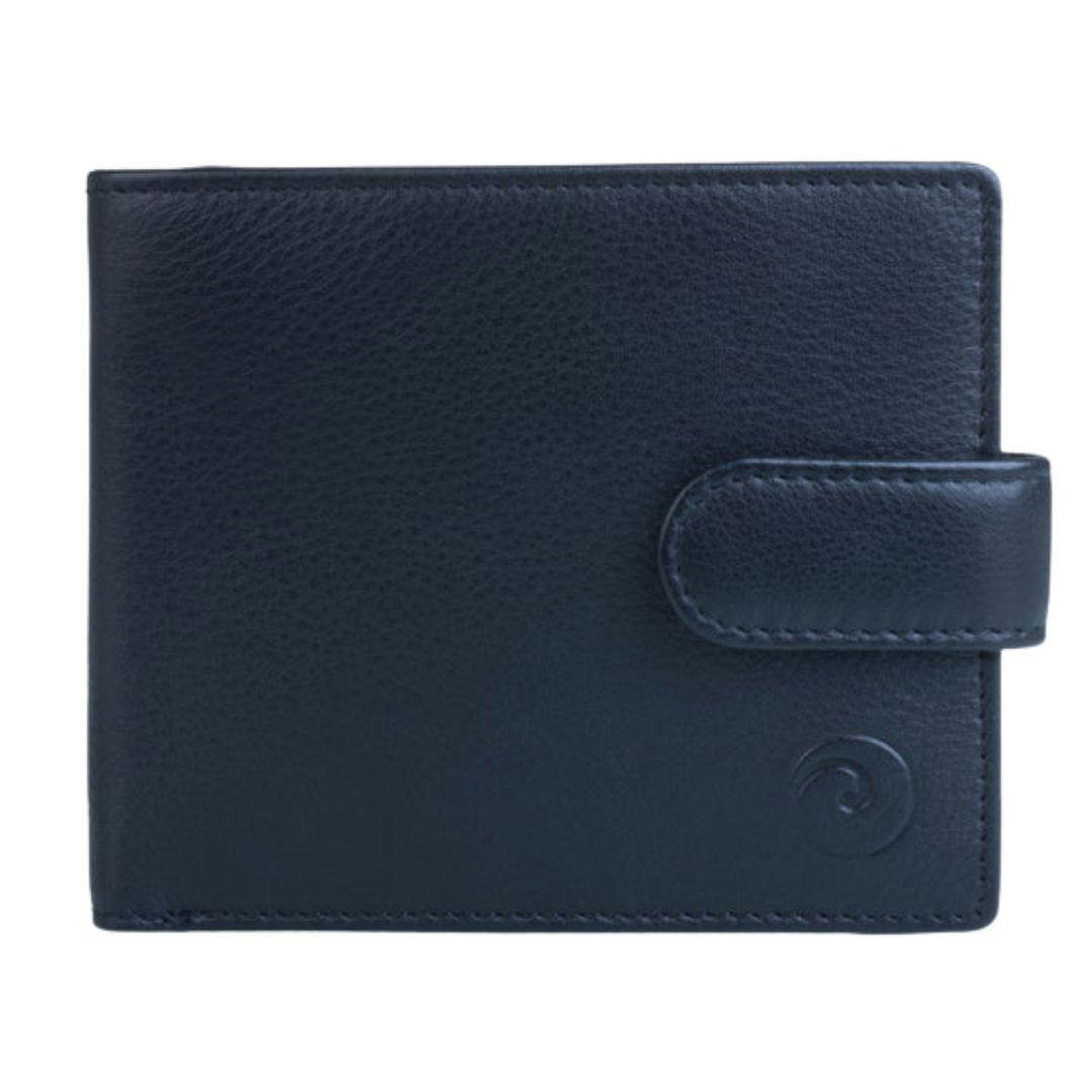 Mala Leather Men's Black Origin Tab Leather Wallet With Zip Coin Pocket - Leather