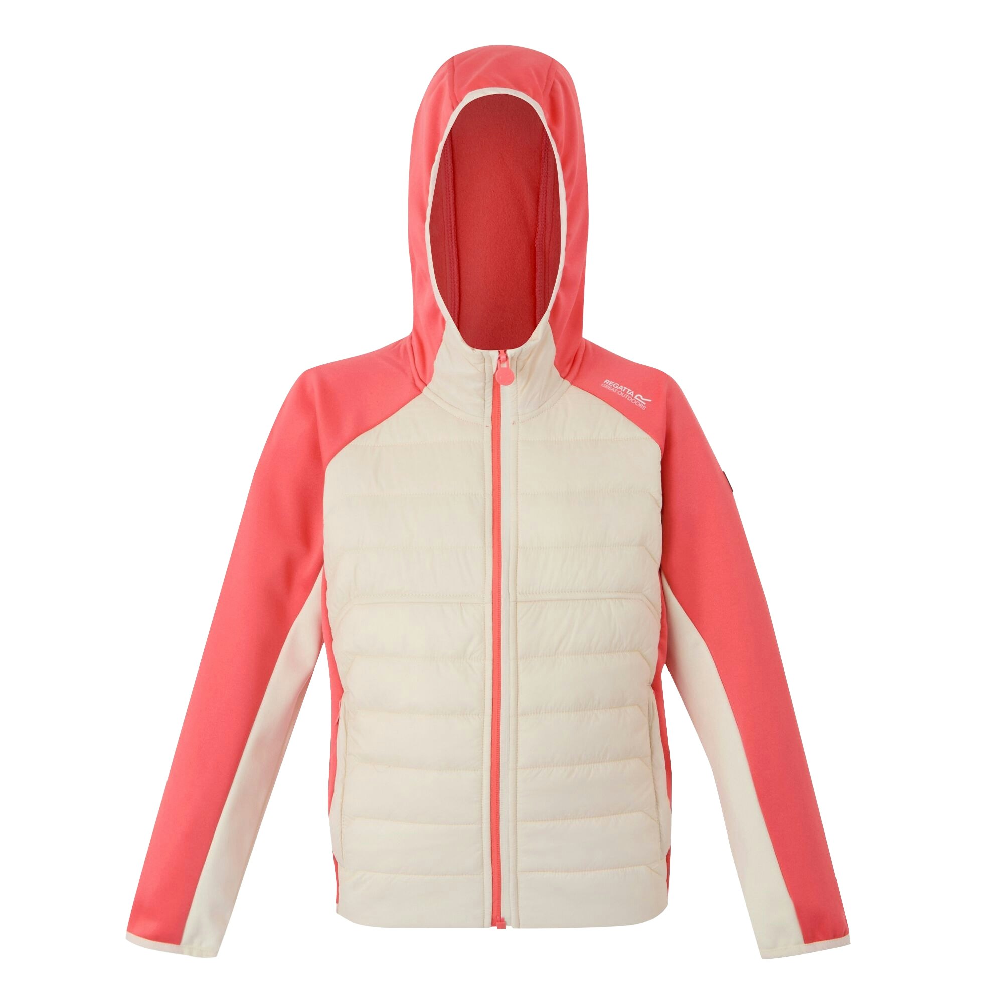 Regatta Light/Peach Childrens/Kids Kielder Ix Hybrid Jacket - Vanilla/ Bloom - Vanilla/ Bloom Size 14 Years