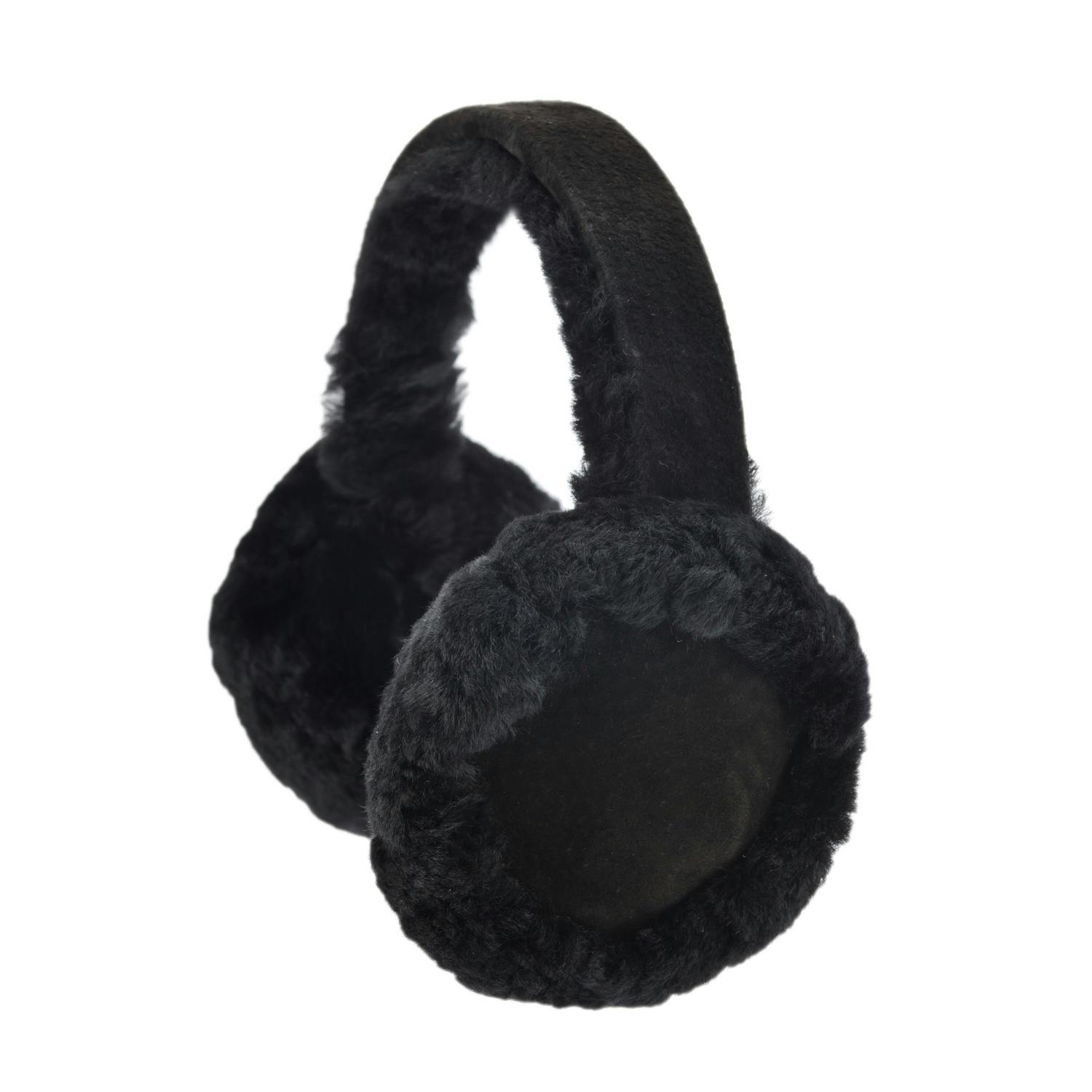 Eastern Counties Leather Women's Black Luxury Sheepskin Earmuffs - One Size
