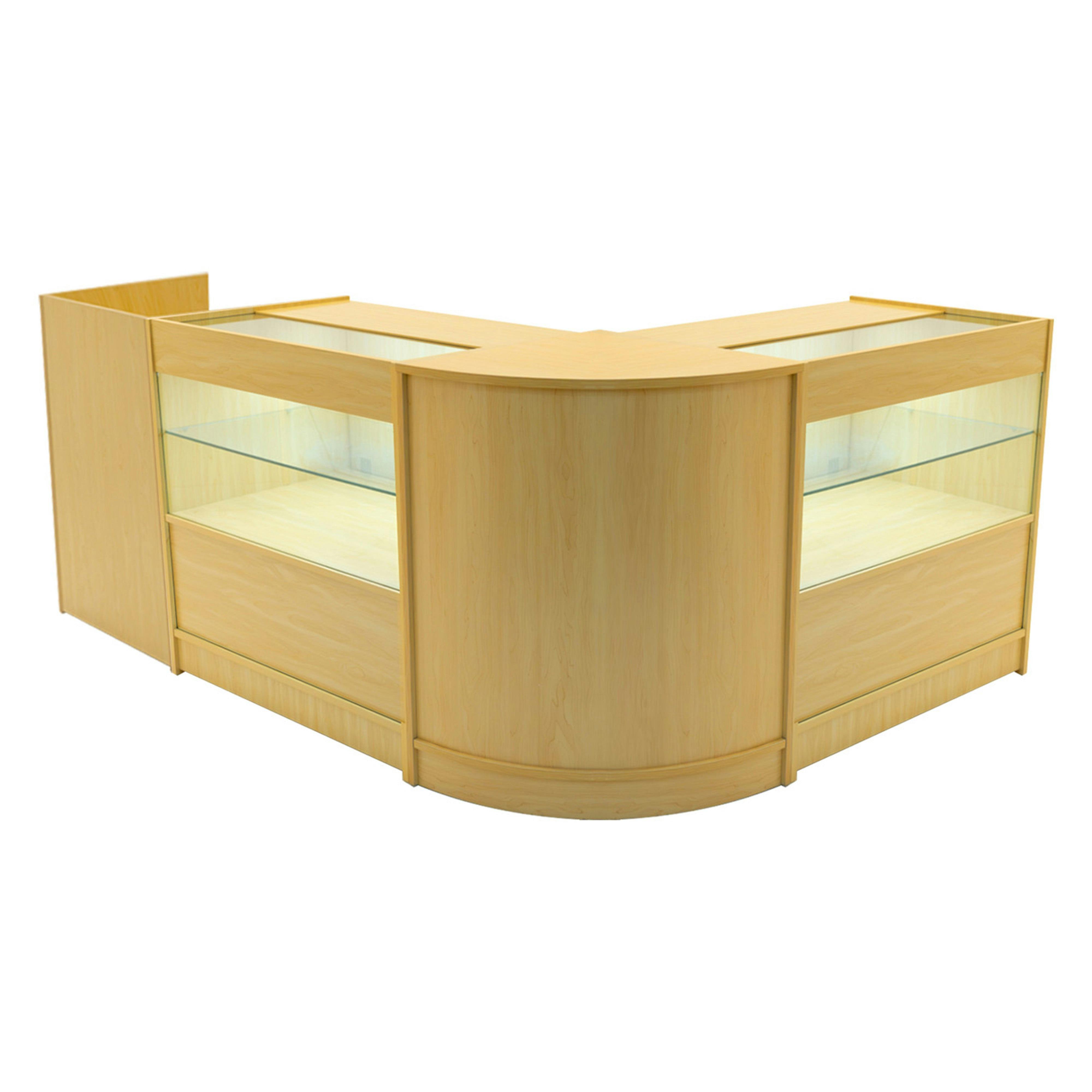 Rackhams White Phoenix Led Shop Counter Set Cm60, Tb60 & 2 X C900 - Maple