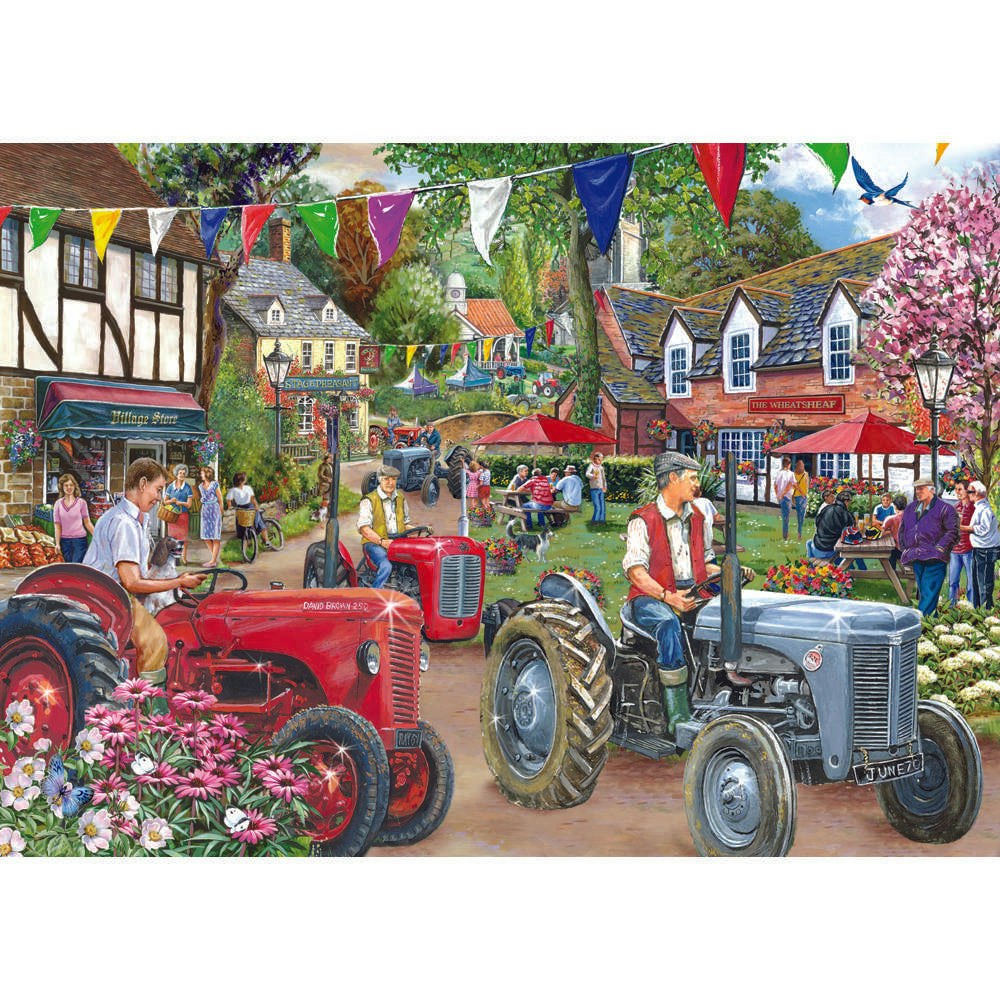 The House Of Puzzles No.27 - Tractor Parade 1000 Piece Jigsaw Puzzle