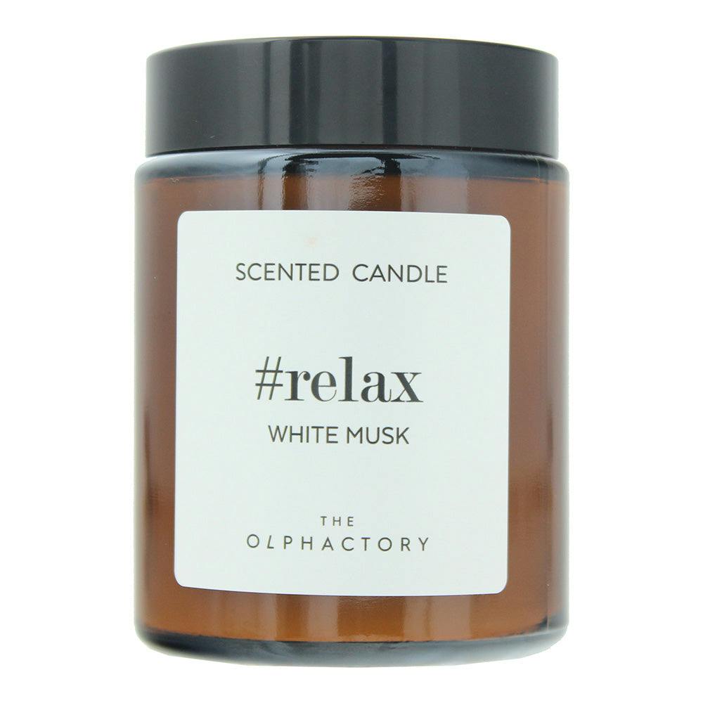 Rackhams White Relax Musk Scented Candle 135G