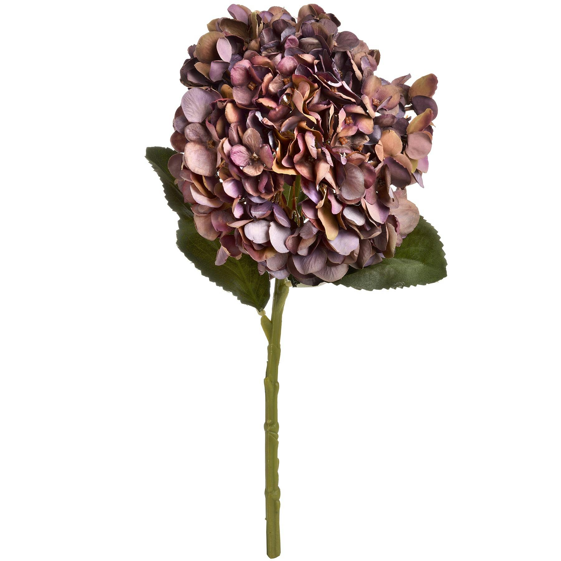 Hill Interiors Purple Artificial Autumn Hydrangea - Deep - One Size