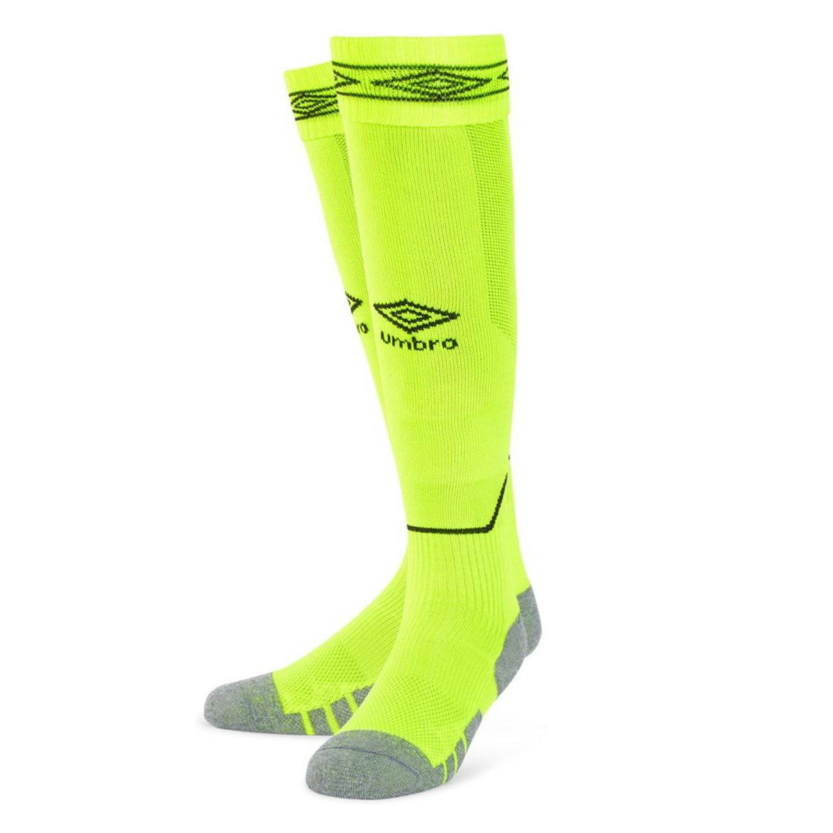 Umbro Men's Yellow Diamond Football Socks - Safety /Carbon - L - Safety /Carbon - 75% Polyamide/20% Cotton/5% Elastane